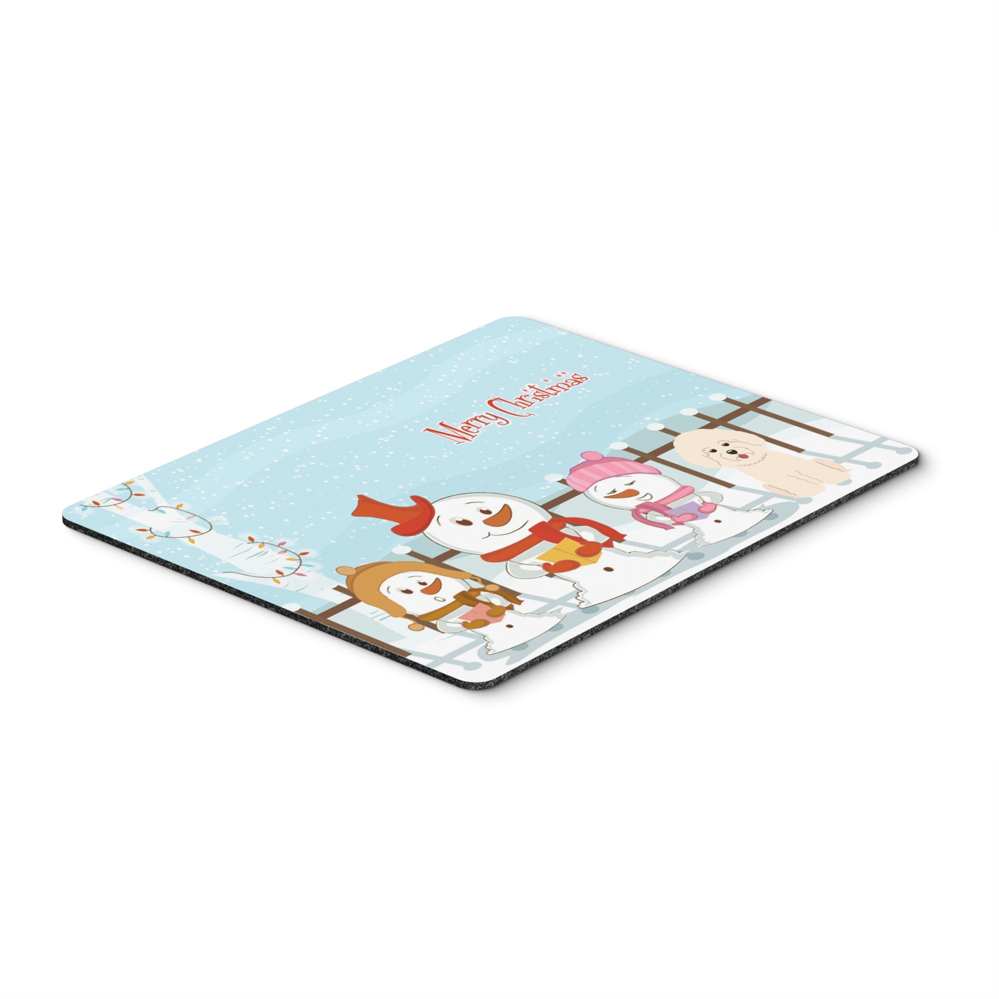 Caroline'S Treasures Merry Christmas Carolers Bichon Frise Mouse Pad,  Multicolor, 7.75X9.25 (Bb2406Mp)