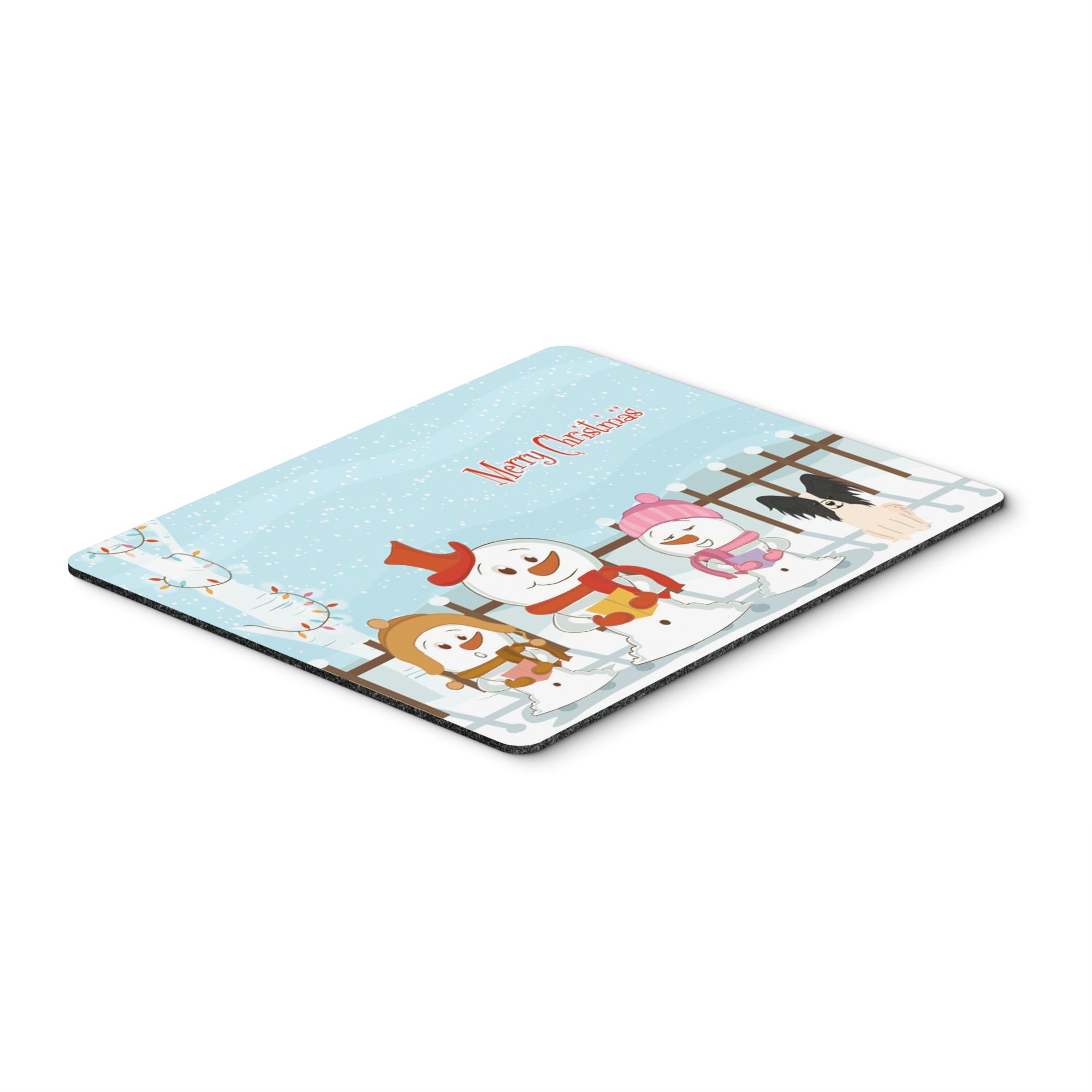 Caroline'S Treasures Merry Christmas Papillon Black White Mouse Pad,  Multicolor, 7.75X9.25 (Bb2407Mp)