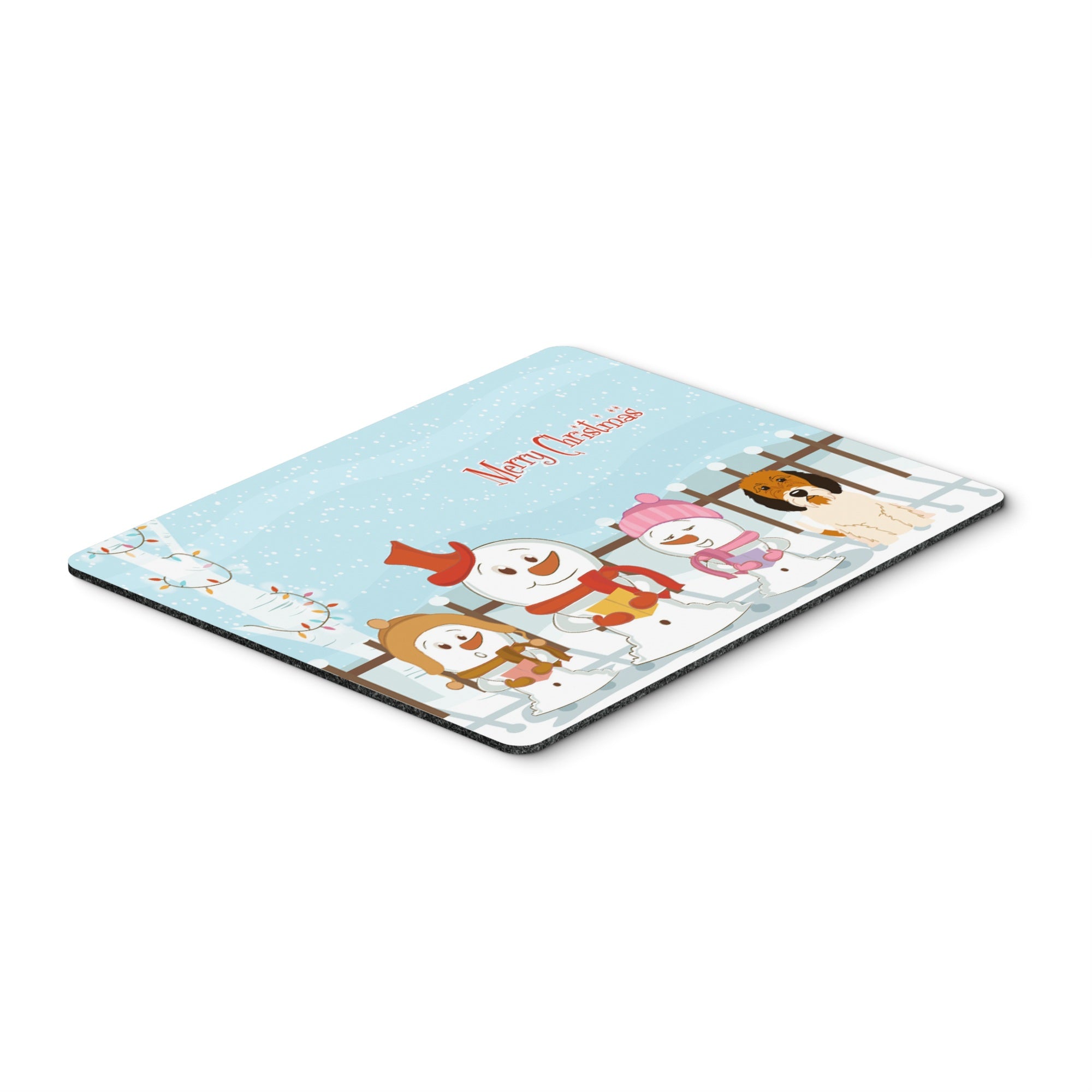 Caroline'S Treasures Merry Christmas Petit Basset Griffon Vendeen Mouse Pad,  Multicolor, 7.75X9.25 (Bb2410Mp)