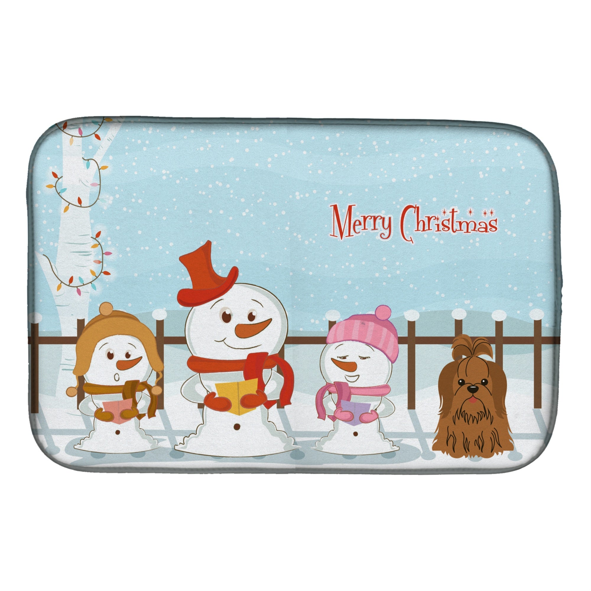 Caroline'S Treasures Bb2417Ddm Dish Drying Mat, 14 X 21, Christmas Carolers
