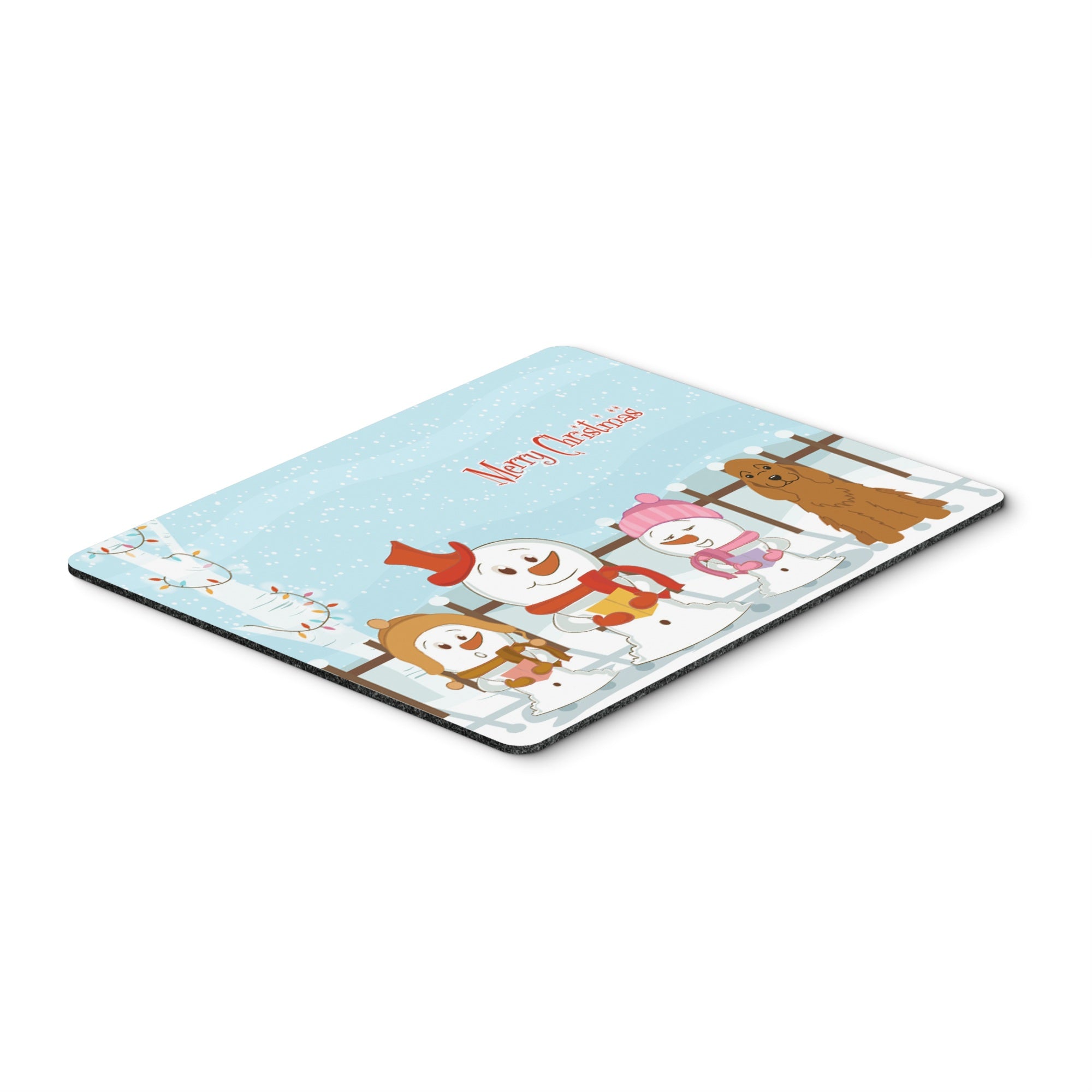 Caroline'S Treasures Merry Christmas Carolers Cocker Spaniel Red Mouse Pad,  Multicolor, 7.75X9.25 (Bb2426Mp)
