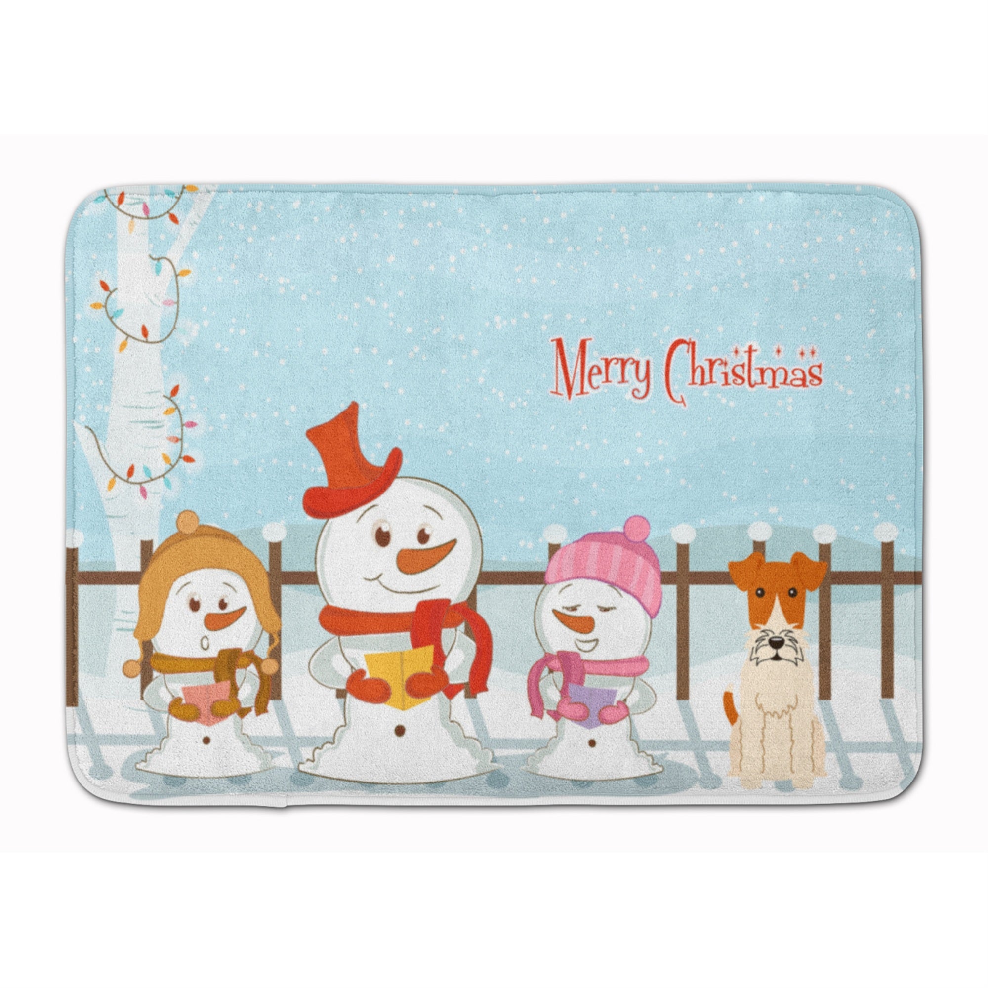 Caroline'S Treasures Merry Christmas Wire Fox Terrier, 19 X 27, Multicolor