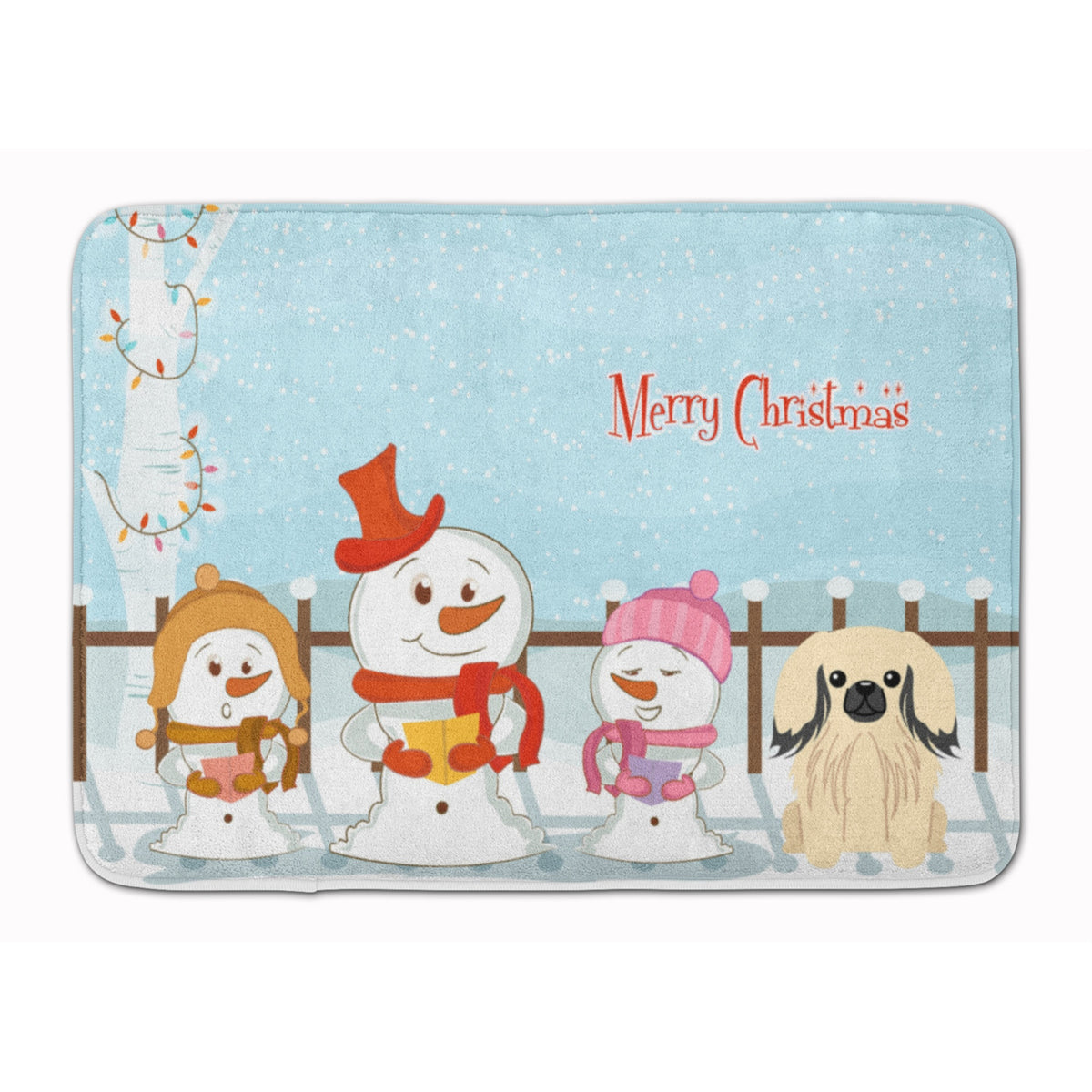 Caroline'S Treasures Merry Christmas Pekingnese Cream, 19 X 27, Multicolor