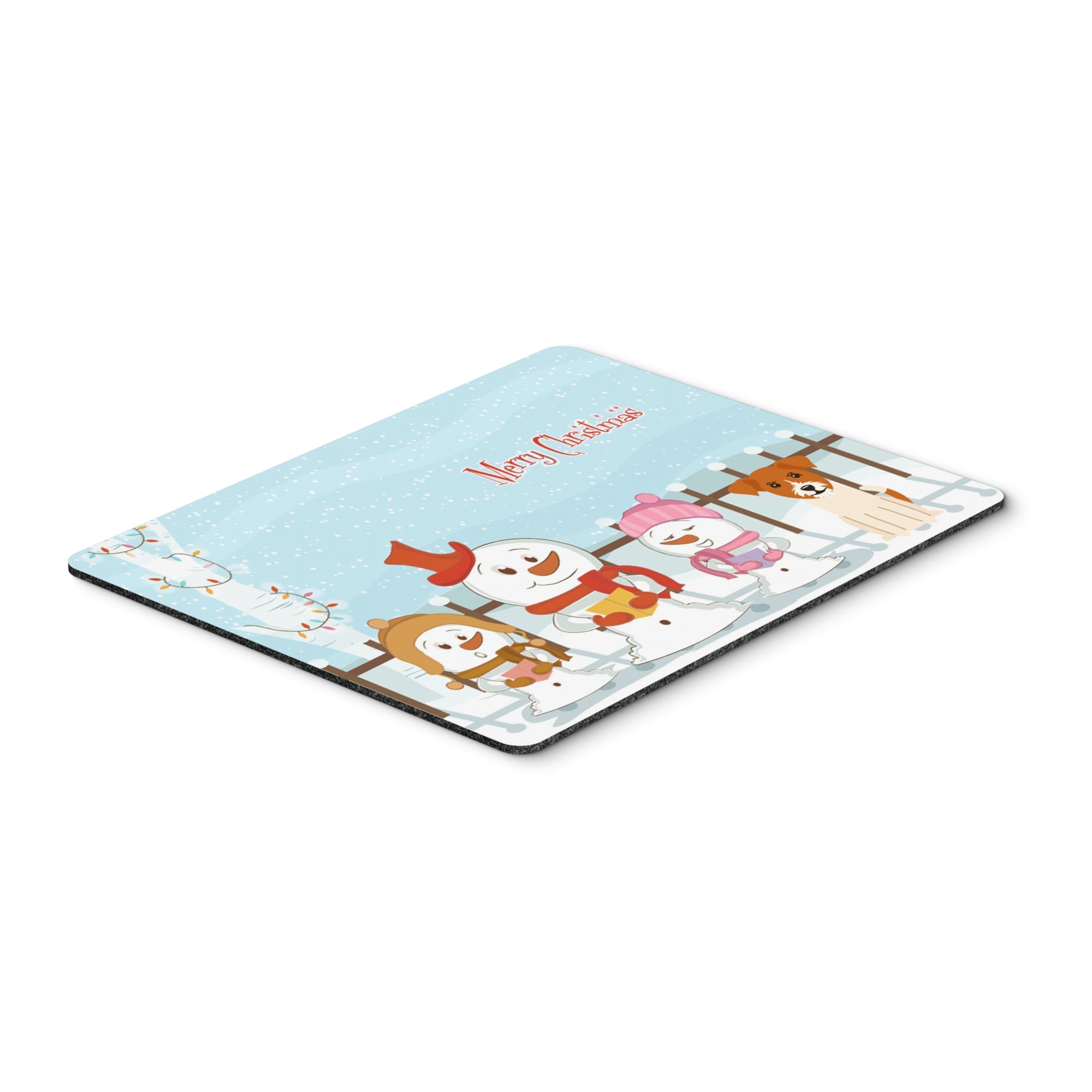 Caroline'S Treasures Merry Christmas Jack Russell Terrier Mouse Pad,  Multicolor, 7.75X9.25 (Bb2439Mp)