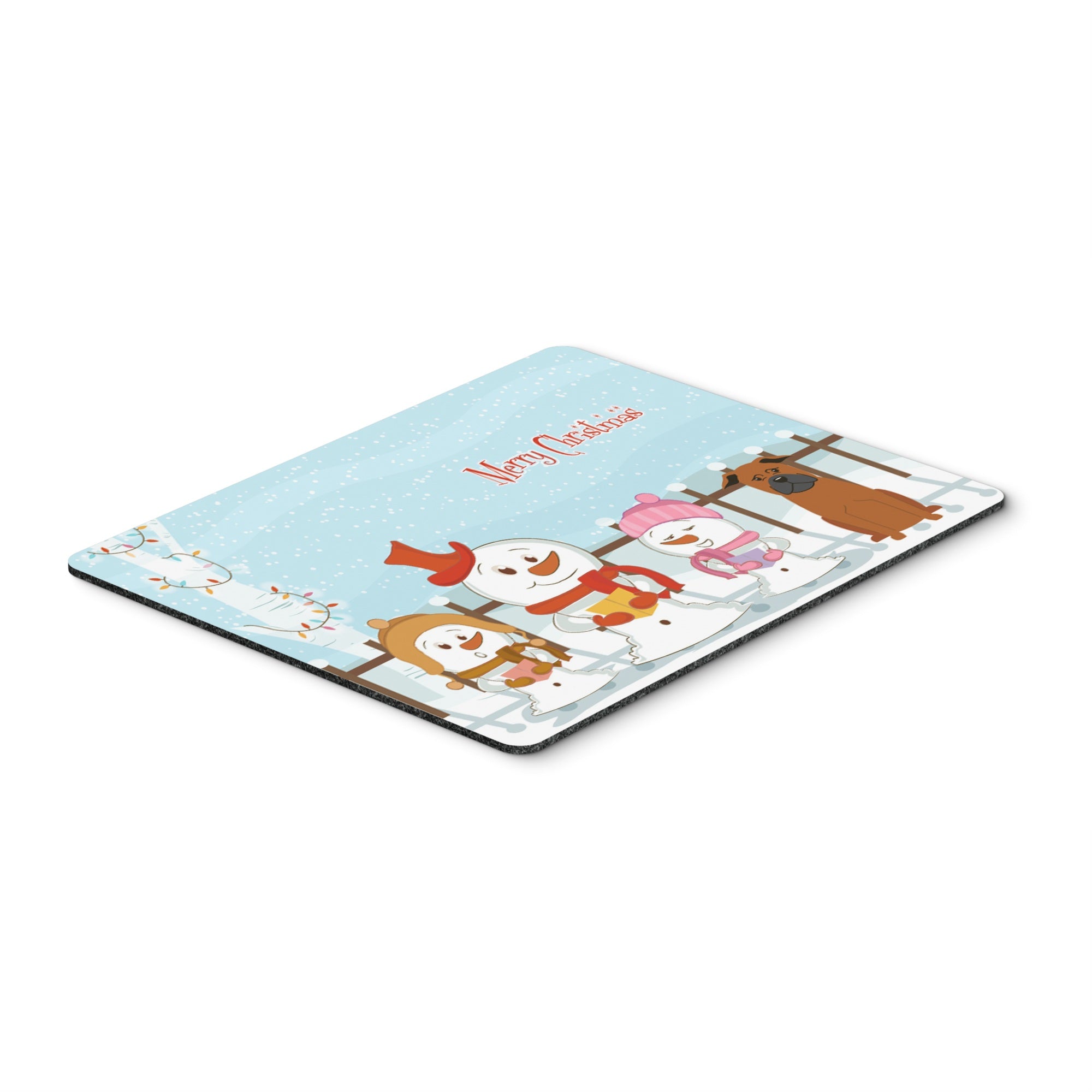 Caroline'S Treasures Merry Christmas Chinese Chongqing Dog Mouse Pad,  Multicolor, 7.75X9.25 (Bb2442Mp)