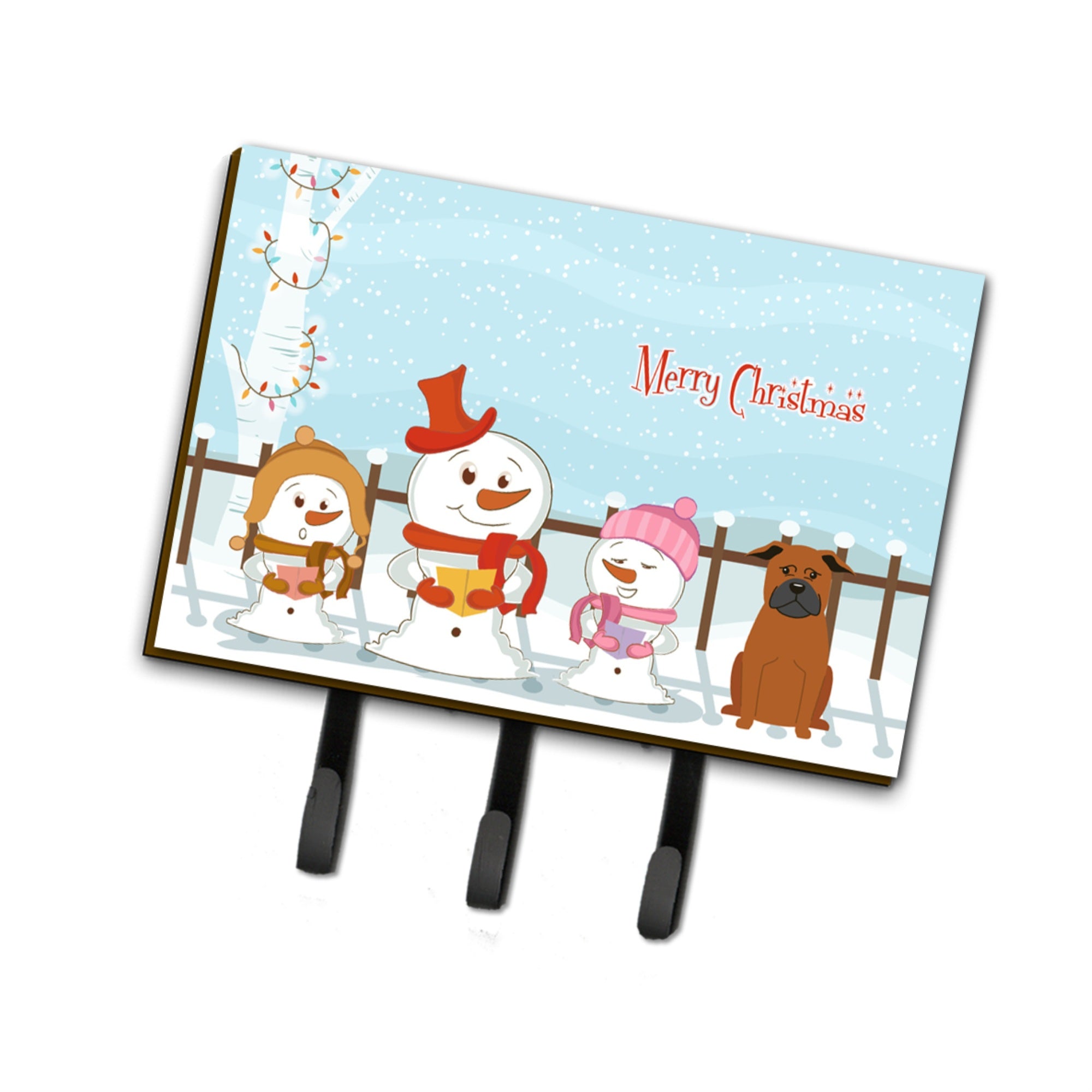 Caroline'S Treasures Merry Christmas Carolers Chinese Chongqing Dog Leash Or Key Holder Bb2442Th68, Triple, Multicolor