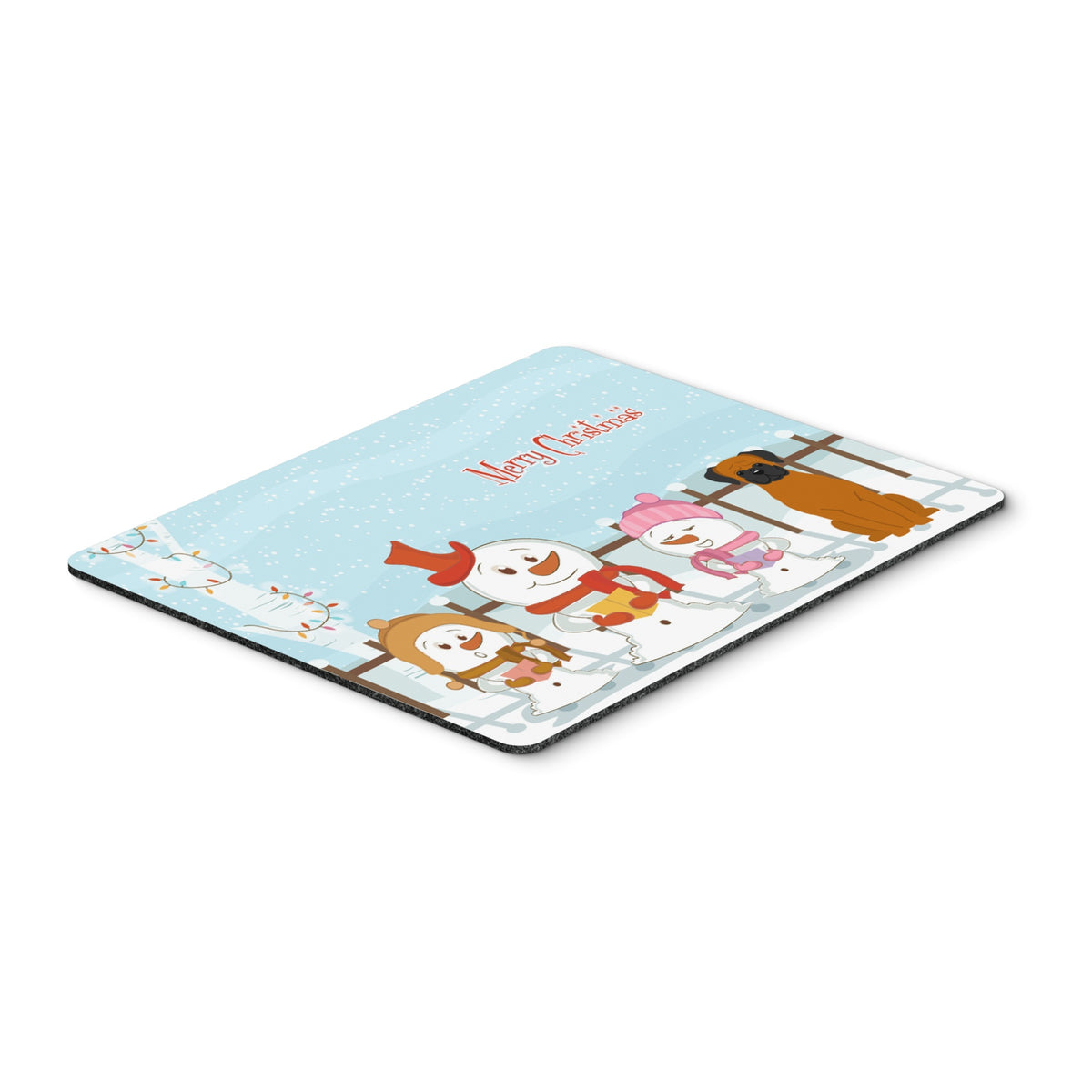 Caroline'S Treasures Merry Christmas Carolers Fawn Boxer Mouse Pad,  Multicolor, 7.75X9.25 (Bb2446Mp)