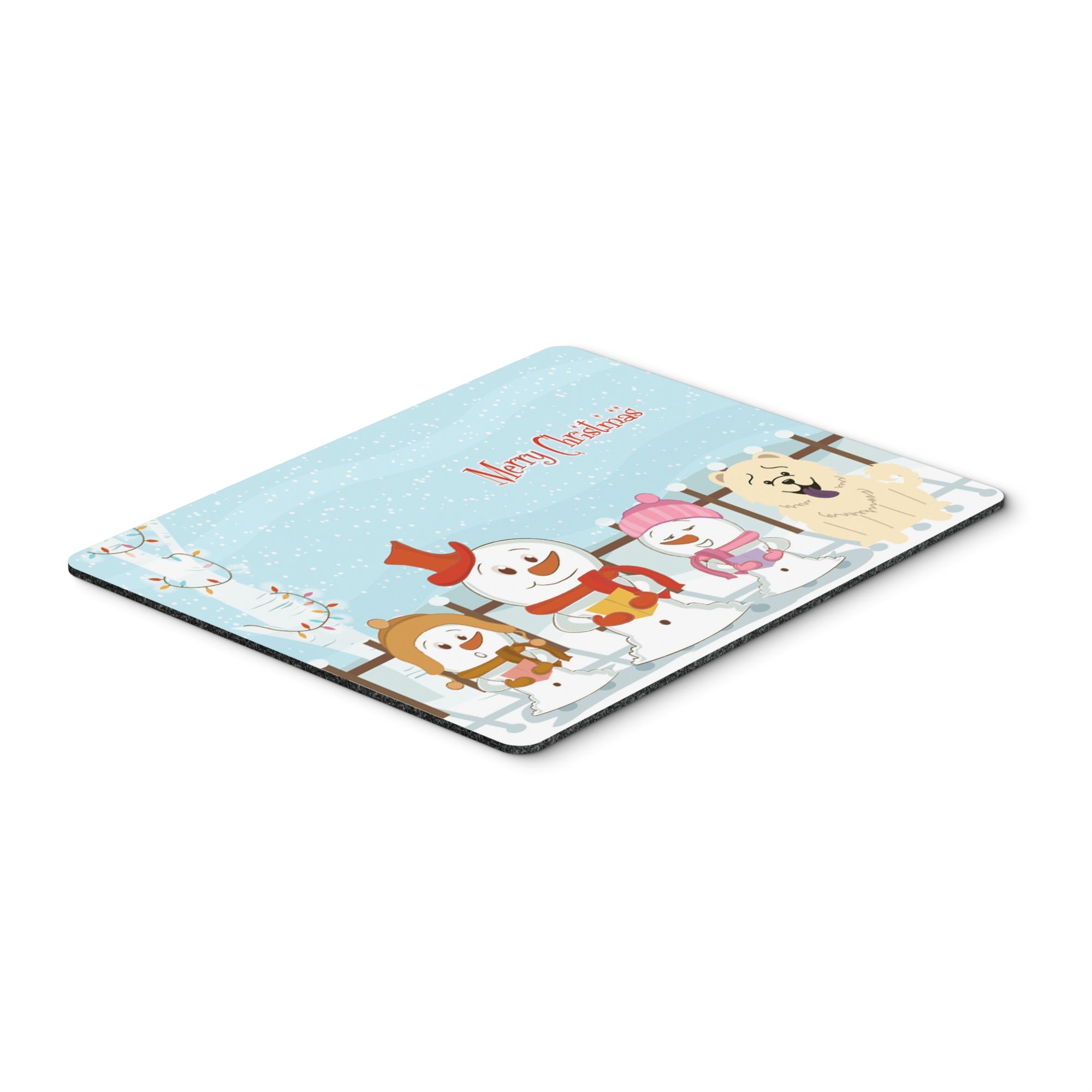 Caroline'S Treasures Merry Christmas Carolers Chow Chow White Mouse Pad,  Multicolor, 7.75X9.25 (Bb2471Mp)