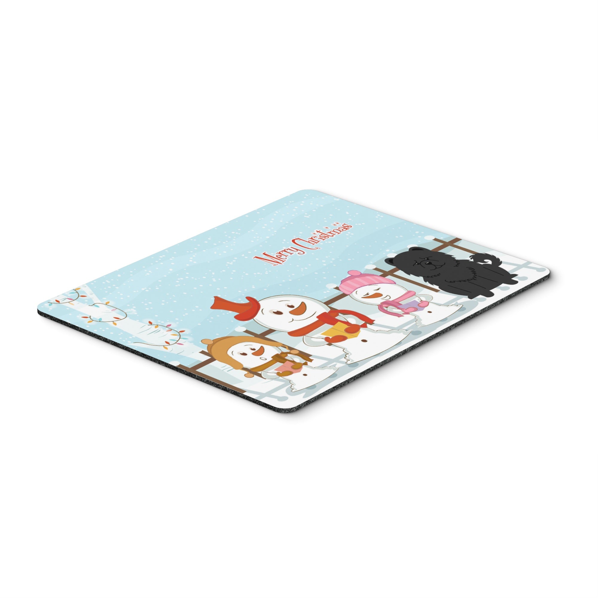 Caroline'S Treasures Merry Christmas Carolers Chow Chow Black Mouse Pad,  Multicolor, 7.75X9.25 (Bb2474Mp)