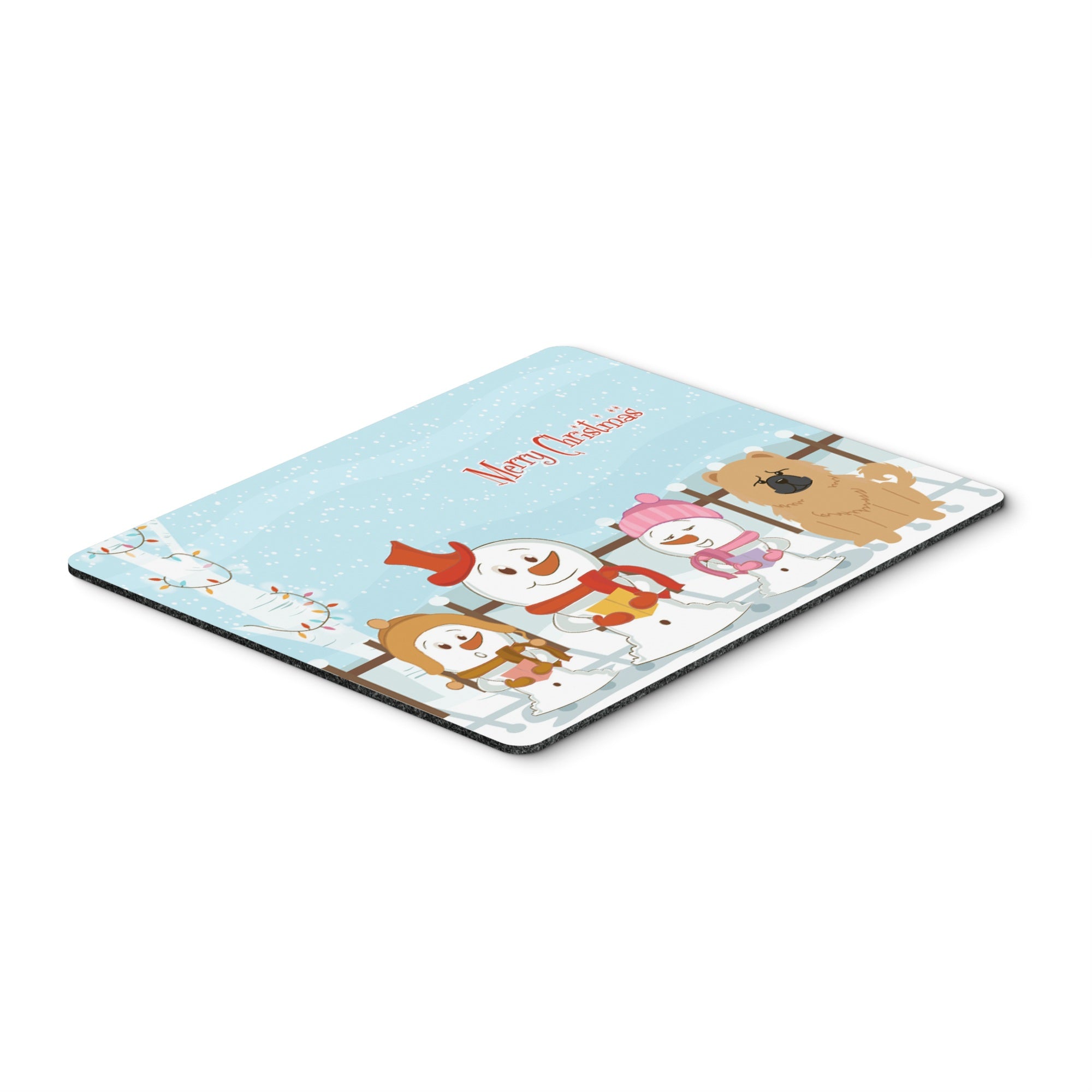Caroline'S Treasures Merry Christmas Carolers Chow Chow Cream Mouse Pad,  Multicolor, 7.75X9.25 (Bb2475Mp)