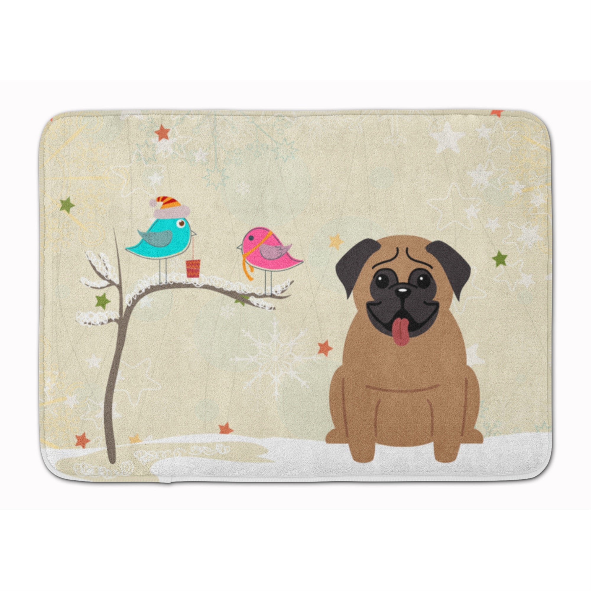 Caroline'S Treasures Christmas Presents Friends Pug Brown, 19 X 27, Multicolor
