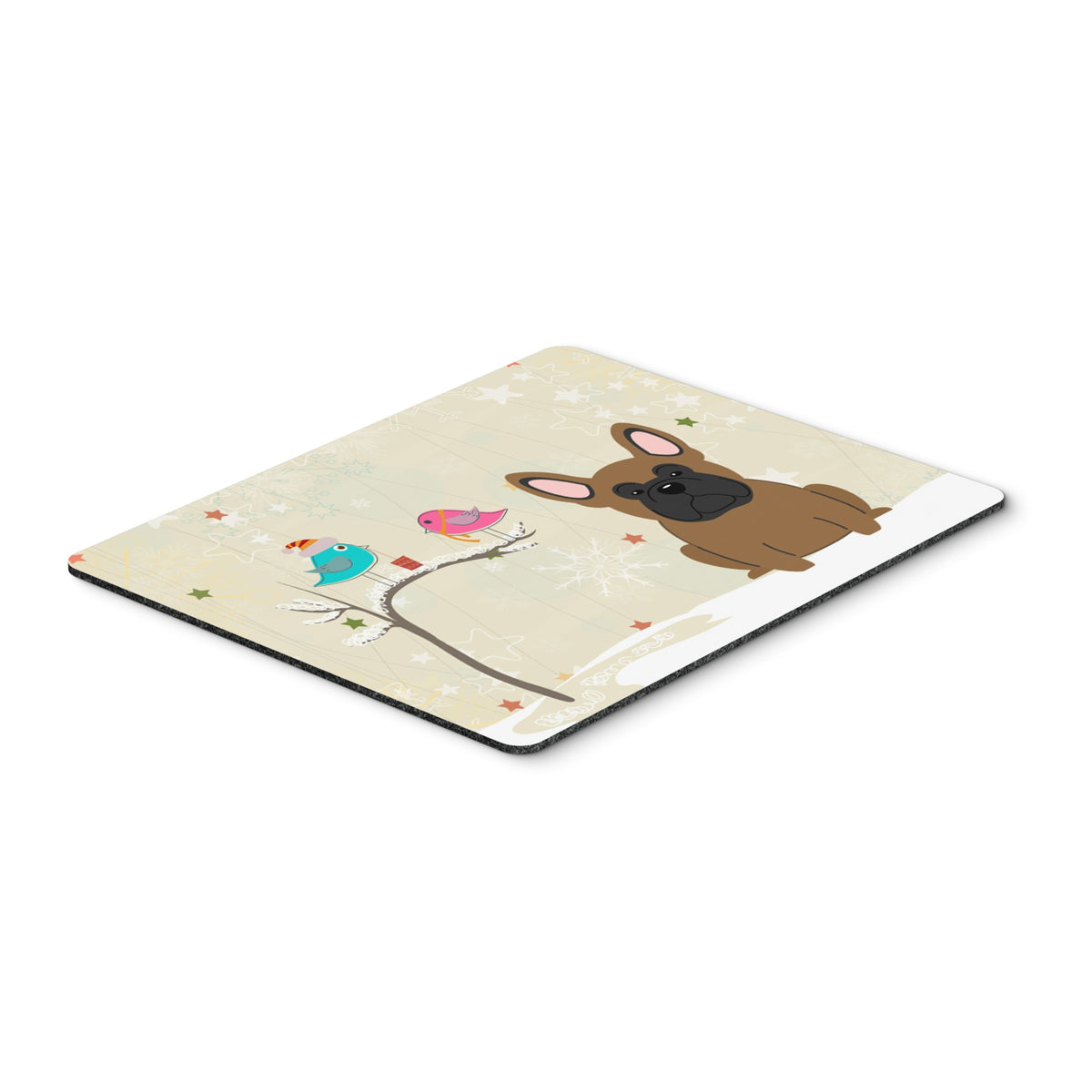 Caroline'S Treasures Christmas Presents, French Bulldog Brown Mouse Pad,  Multicolor, 7.75X9.25 (Bb2485Mp)