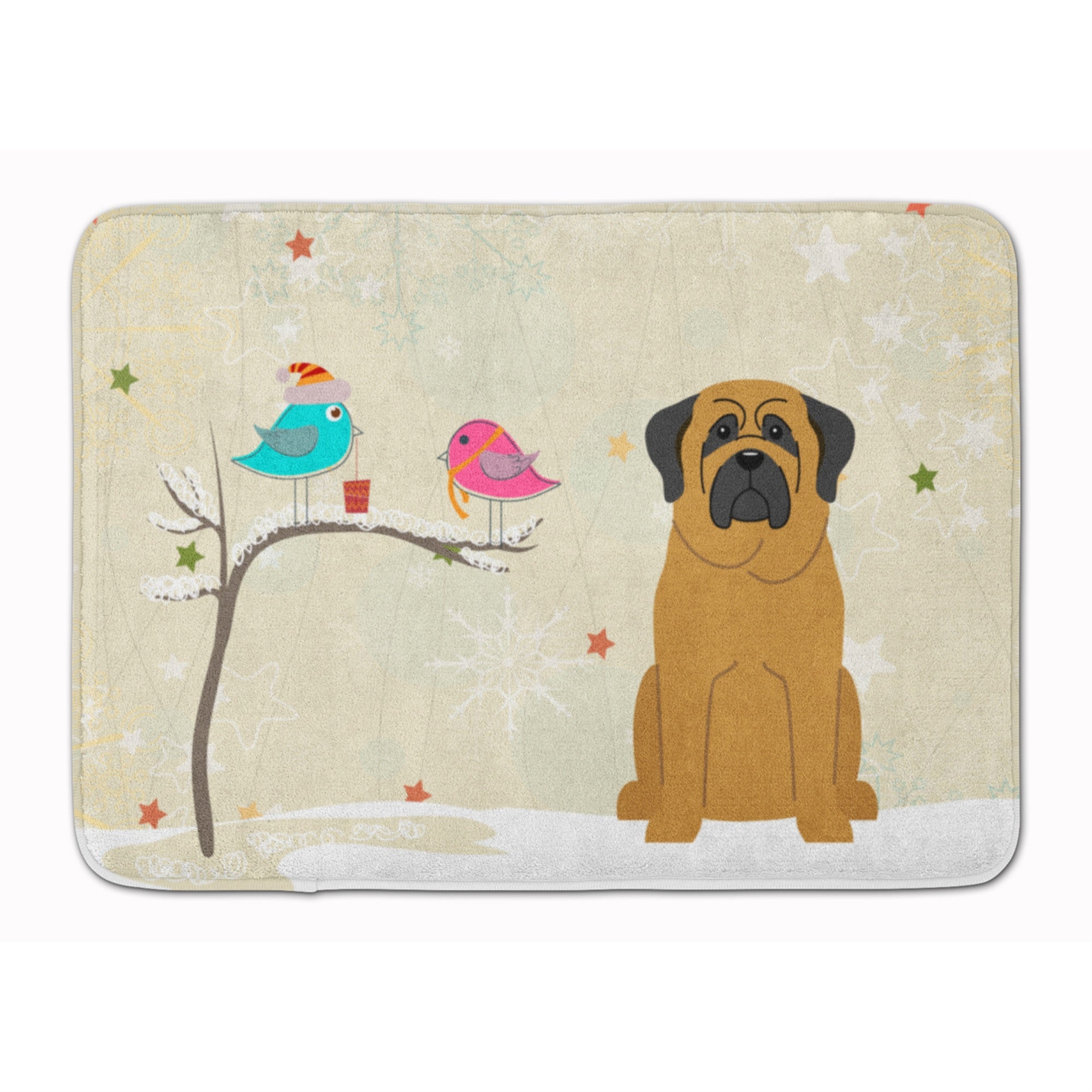 Caroline'S Treasures Christmas Presents Friends Mastiff Floor Mat, 19 X 27, Multicolor