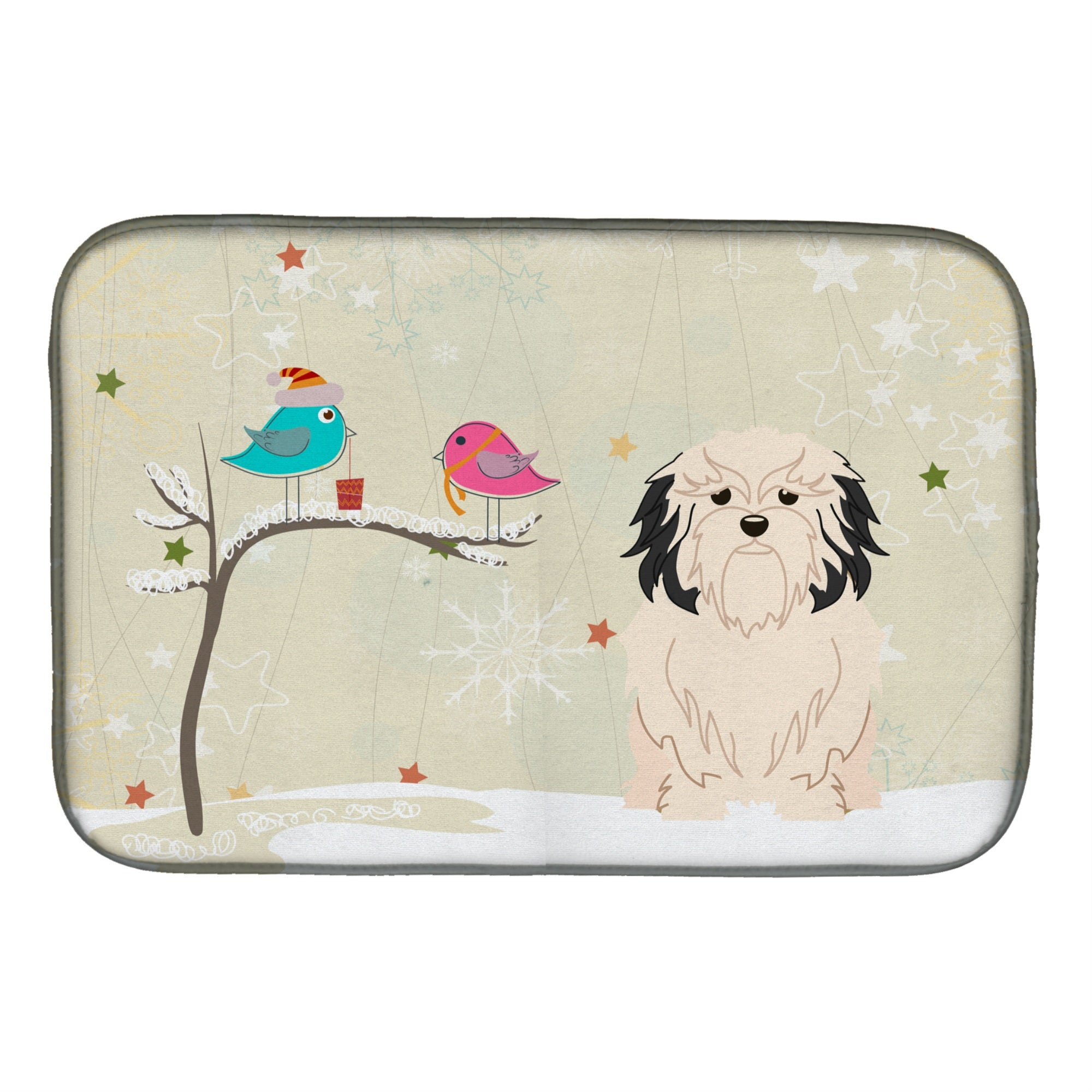 Caroline'S Treasures Bb2491Ddm Dish Drying Mat, 14 X 21, Christmas Presents