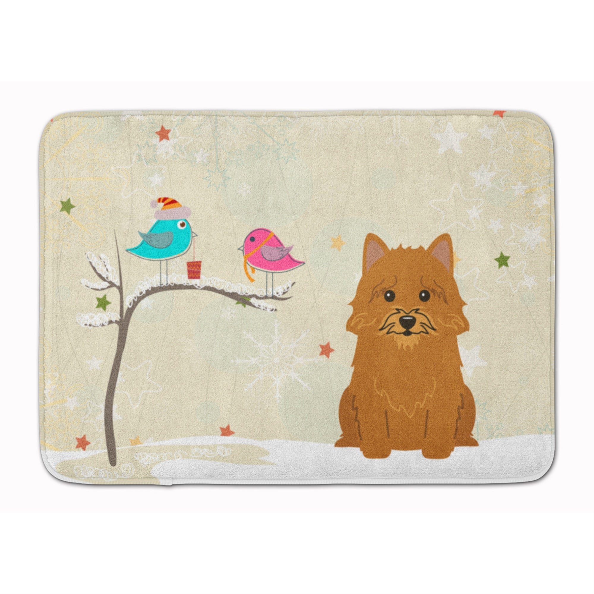 Caroline'S Treasures Christmas Presents Norwich Terrier Floor Mat, 19 X 27, Multicolor
