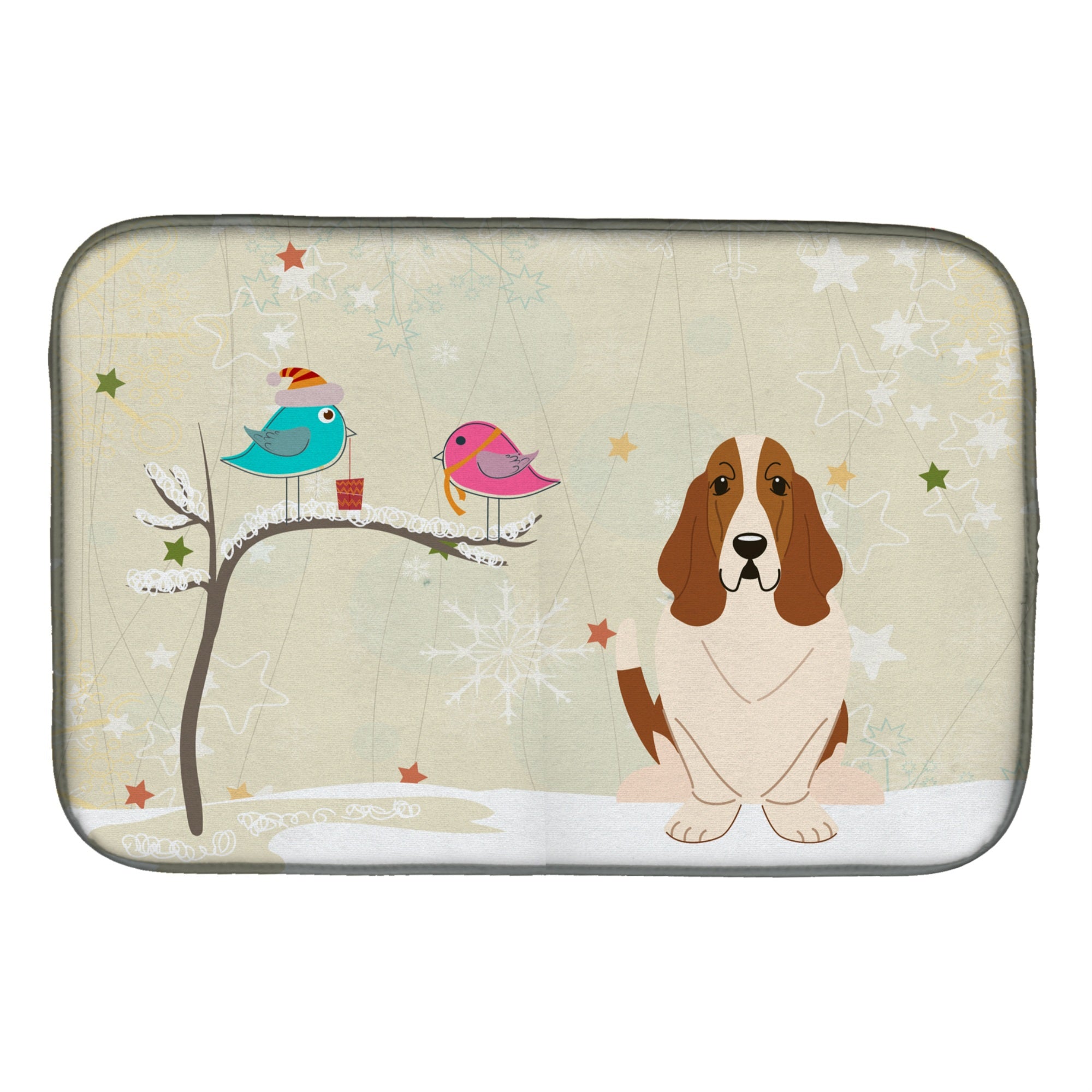 Caroline'S Treasures Bb2493Ddm Dish Drying Mat, 14 X 21, Christmas Presents