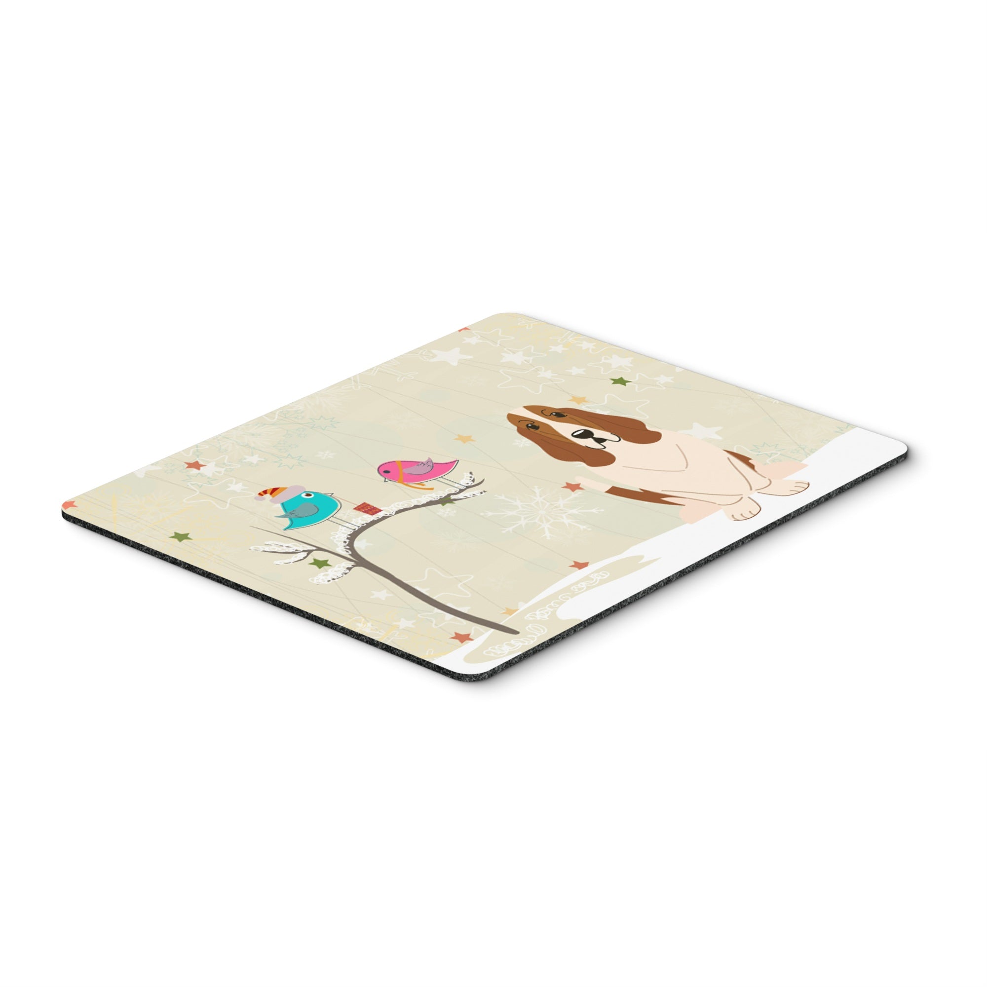 Caroline'S Treasures Christmas Presents, Basset Hound Mouse Pad,  Multicolor, 7.75X9.25 (Bb2493Mp)
