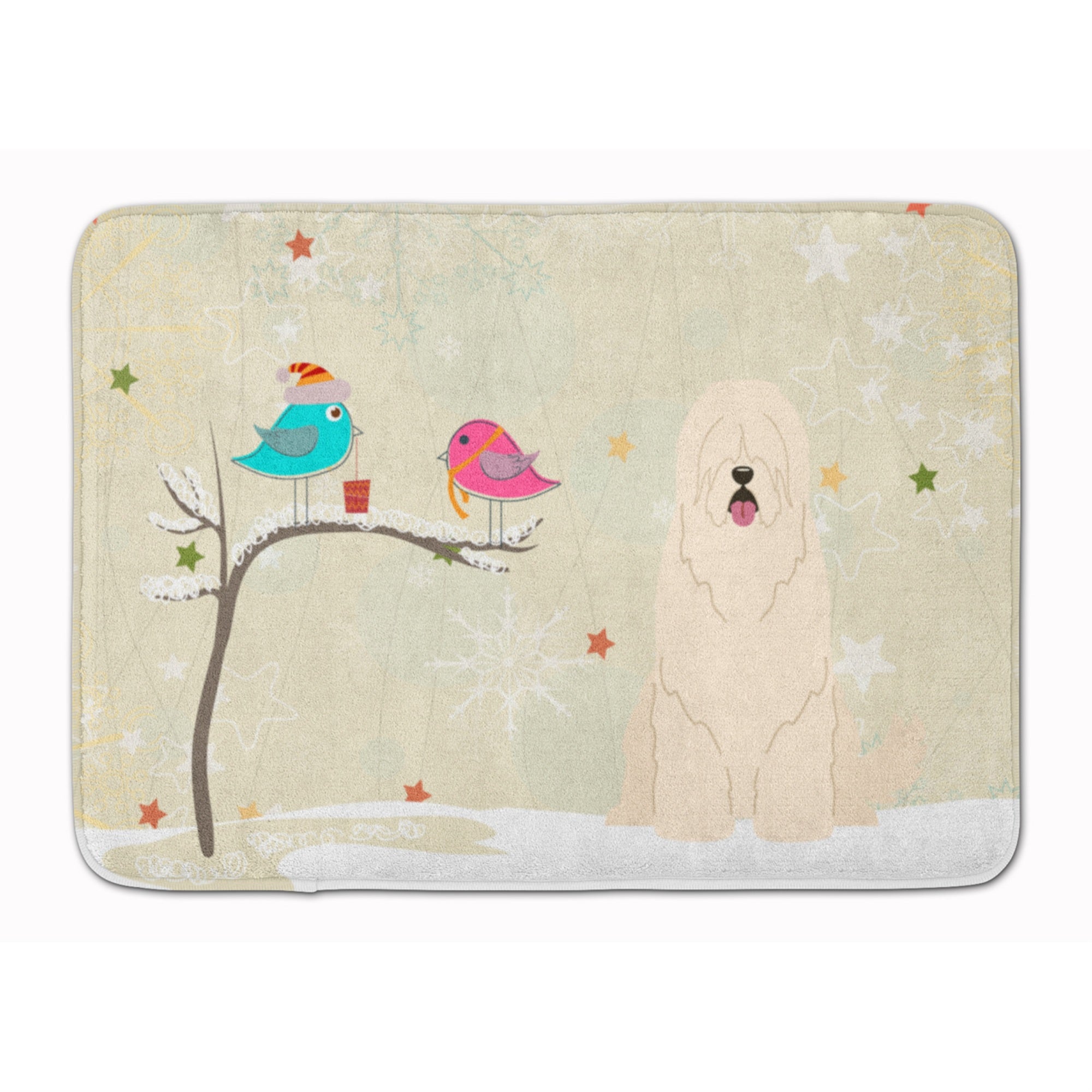 Caroline'S Treasures Christmas South Russian Sheepdog Floor Mat, 19 X 27, Multicolor