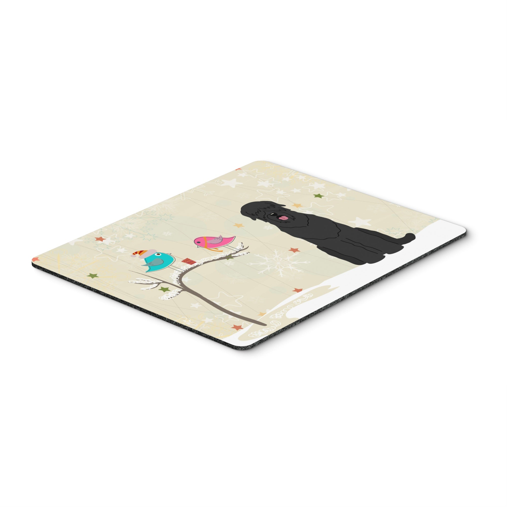 Caroline'S Treasures Christmas Presents, Black Russian Terrier Mouse Pad,  Multicolor, 7.75X9.25 (Bb2498Mp)
