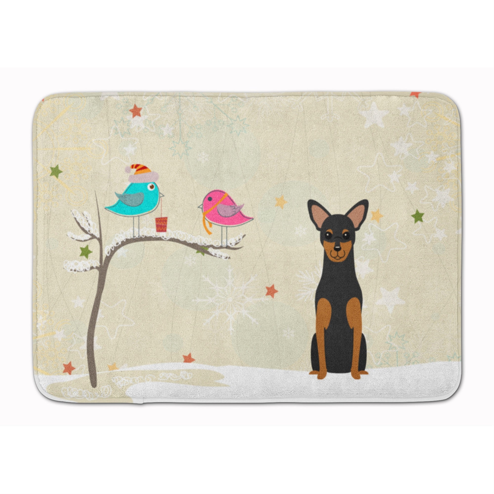 Caroline'S Treasures Christmas Presents Manchester Terrier Floor Mat, 19 X 27, Multicolor