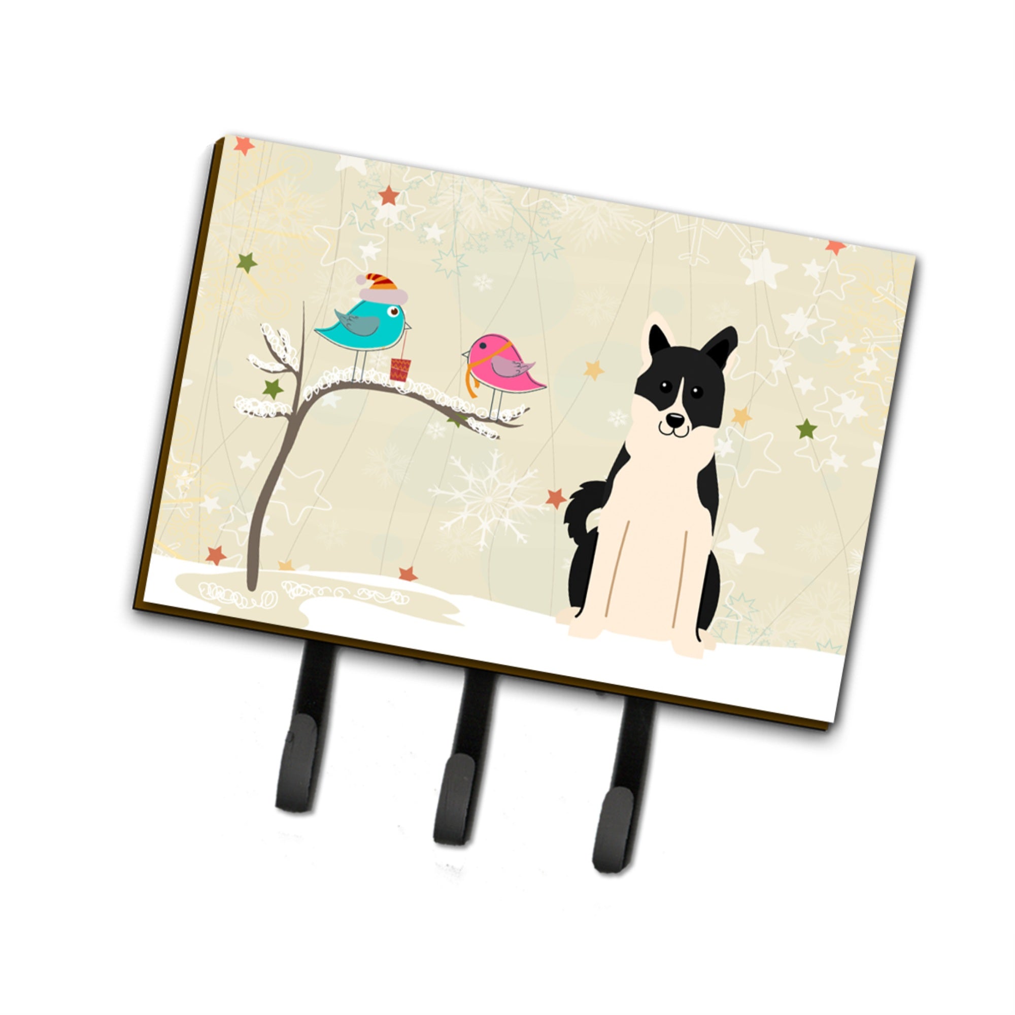 Caroline'S Treasures Christmas Presents Friends Russo-European Laika Spitz Leash Or Key Holder Bb2501Th68, Triple