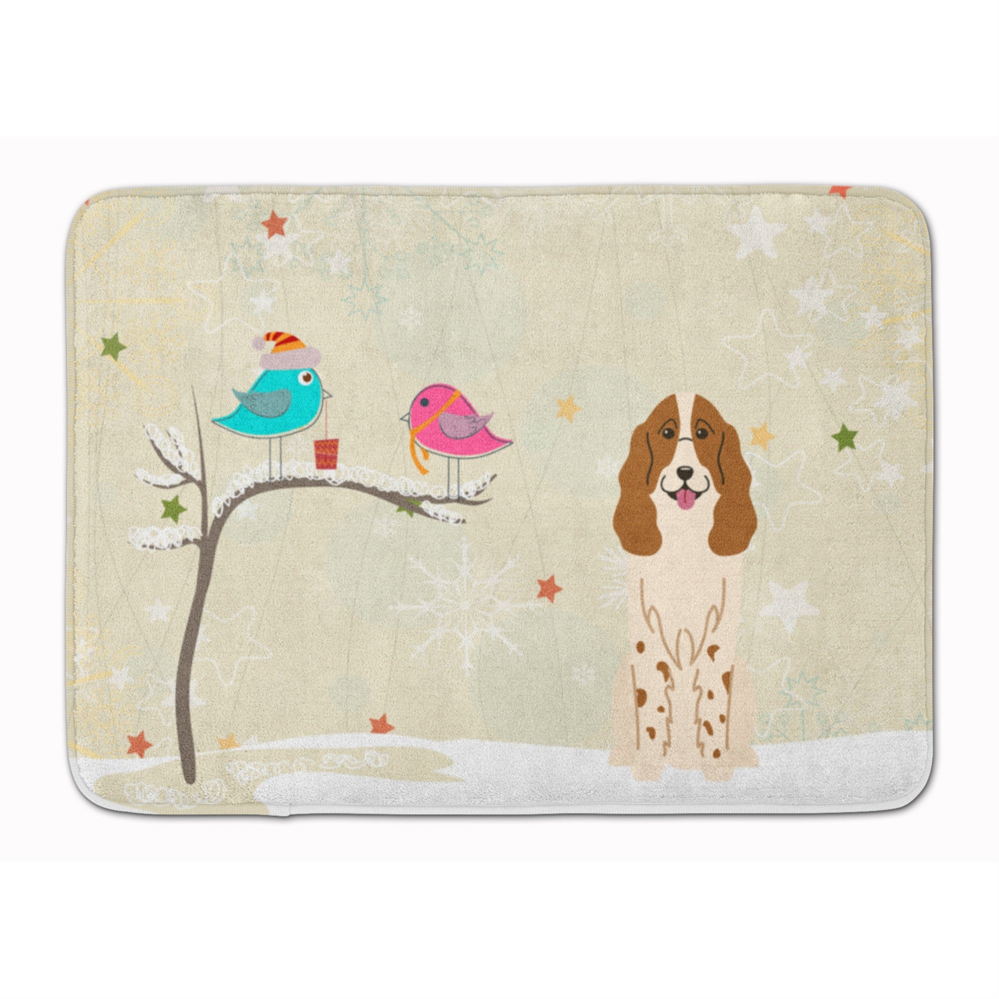Caroline'S Treasures Christmas Presents Russian Spaniel Floor Mat, 19 X 27, Multicolor