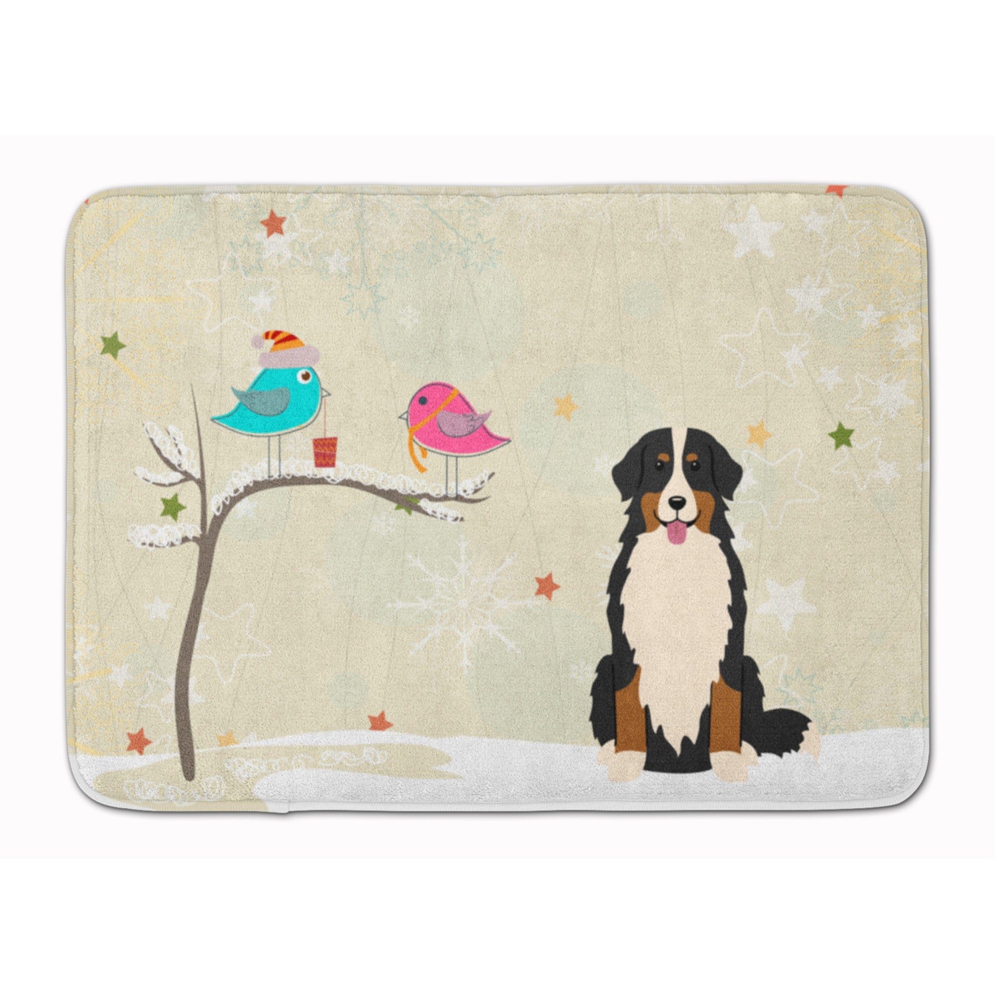 Caroline'S Treasures Christmas Presents Bernese Mountain Dog Floor Mat, 19 X 27, Multicolor