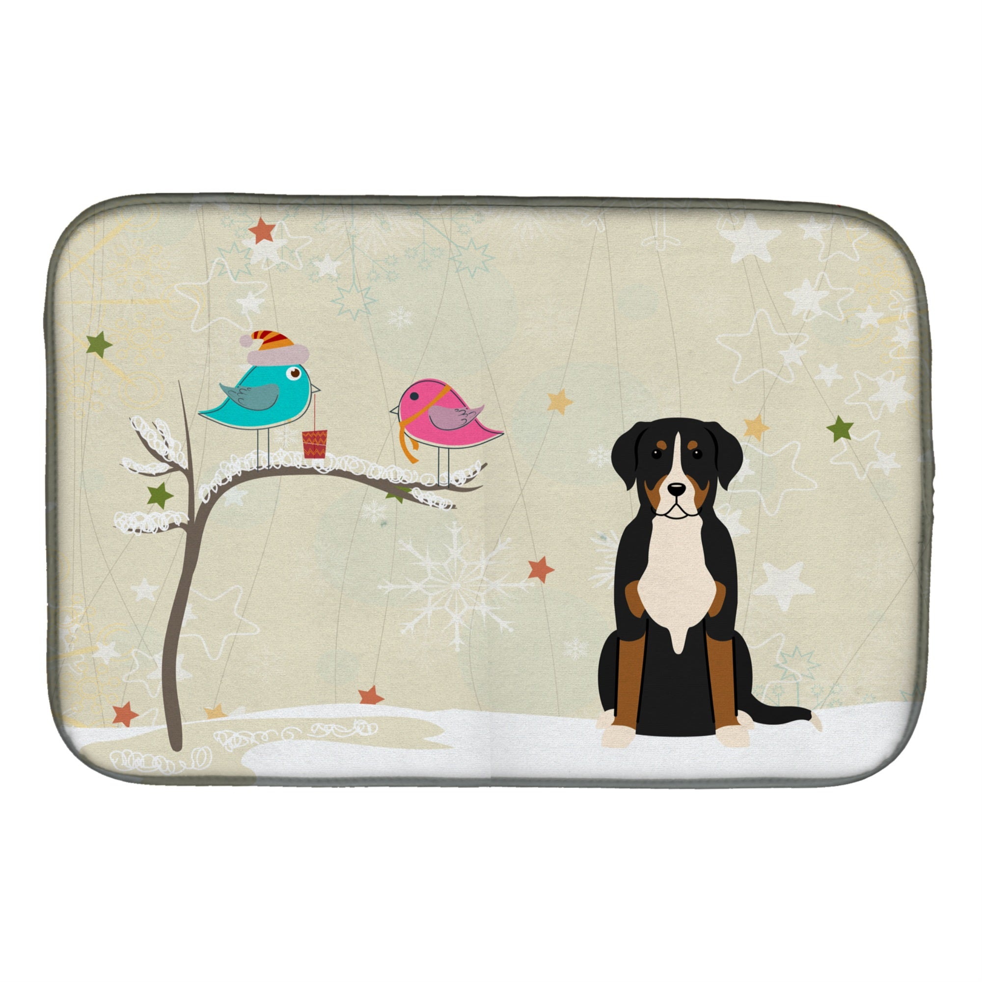 Caroline'S Treasures Bb2509Ddm Dish Drying Mat, 14 X 21, Christmas Presents