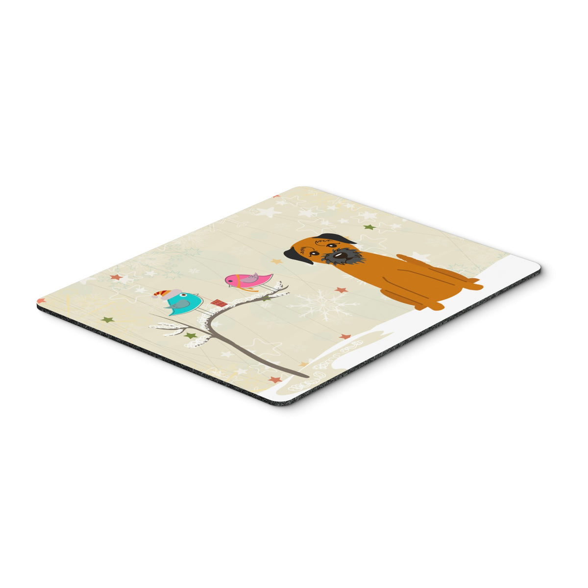 Caroline'S Treasures Christmas Presents, Border Terrier Mouse Pad,  Multicolor, 7.75X9.25 (Bb2511Mp)