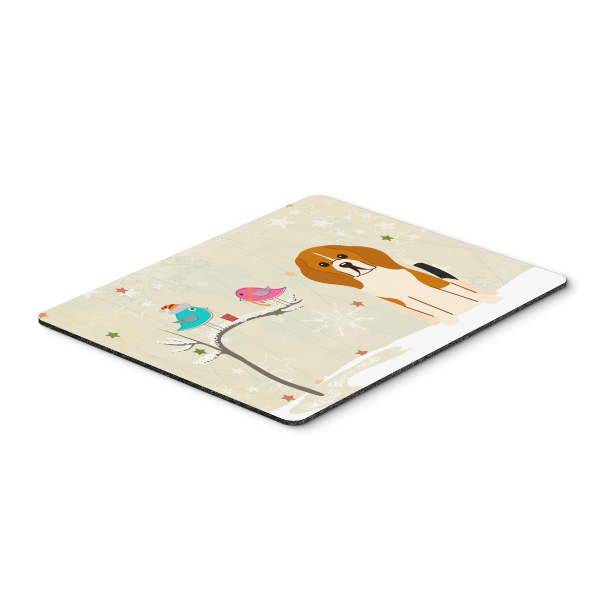 Caroline'S Treasures Christmas Presents, Beagle Tricolor Mouse Pad,  Multicolor, 7.75X9.25 (Bb2512Mp)