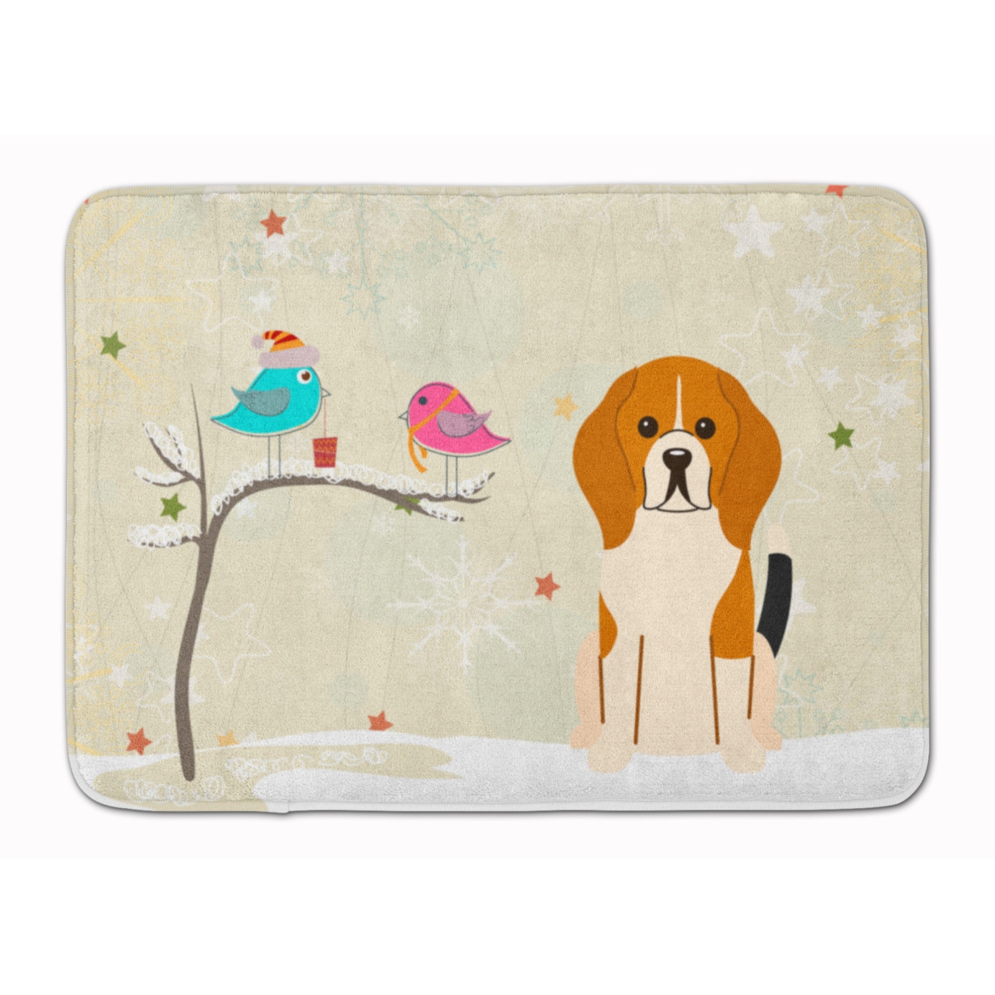 Caroline'S Treasures Christmas Presents Beagle Tricolor Floor Mat, 19 X 27, Multicolor