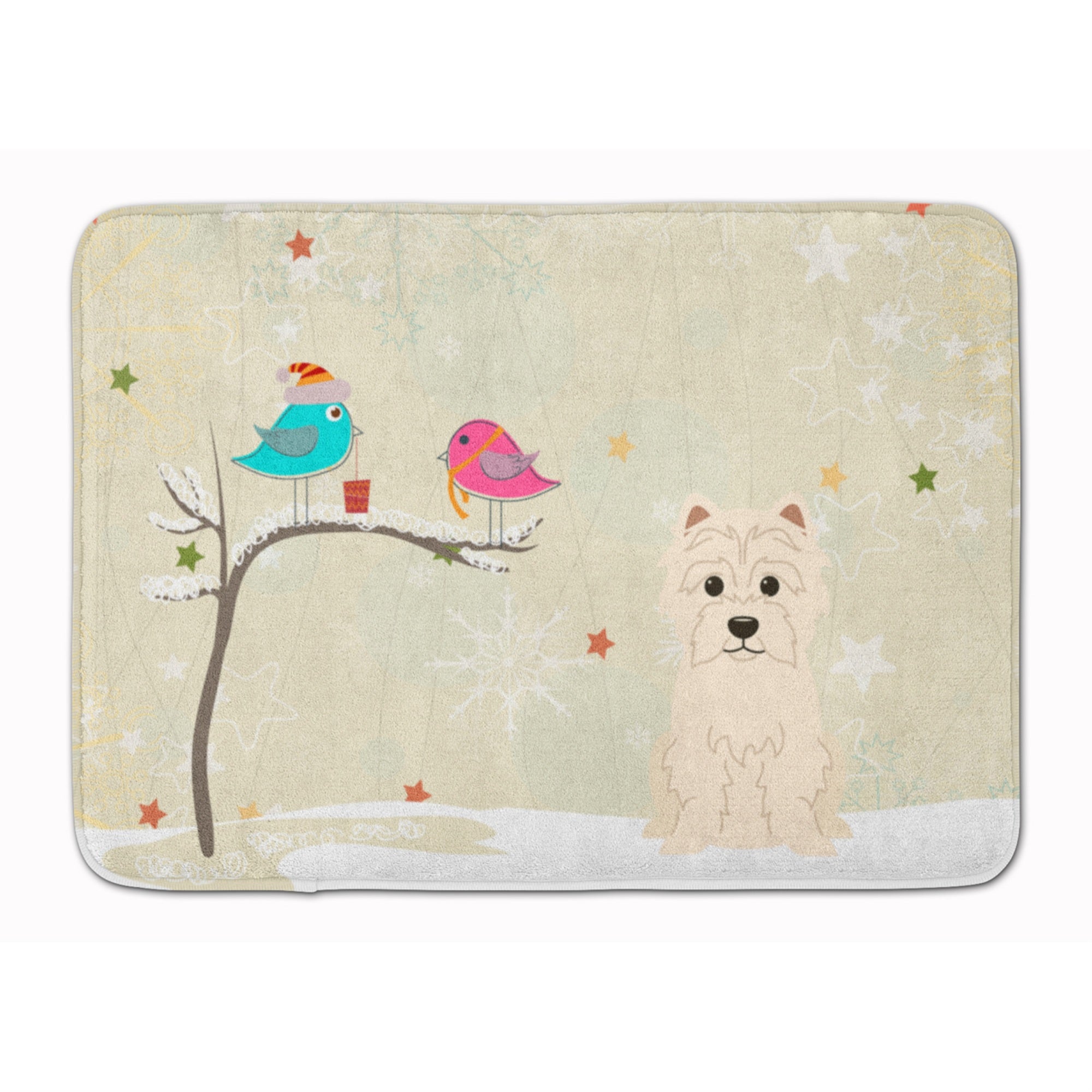 Caroline'S Treasures Christmas Presents Friends Westie Floor Mat, 19 X 27, Multicolor