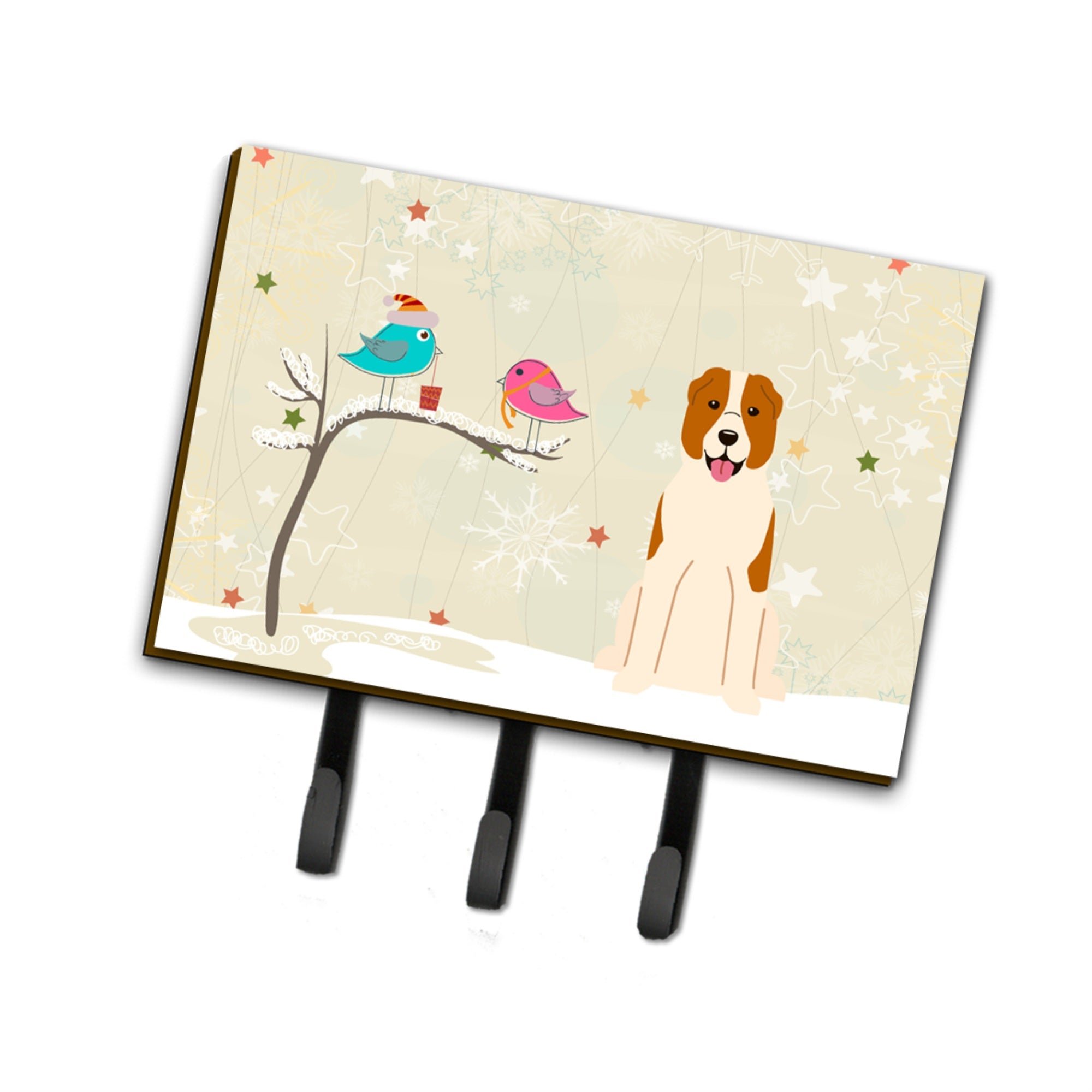 Caroline'S Treasures Christmas Presents Friends Central Asian Shepherd Dog Leash Or Key Holder Bb2521Th68, Triple
