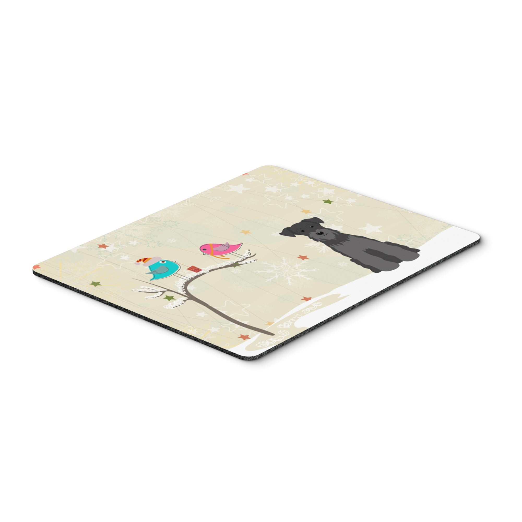 Caroline'S Treasures Christmas Presents, Miniature Schnauzer Mouse Pad,  Multicolor, 7.75X9.25 (Bb2523Mp)