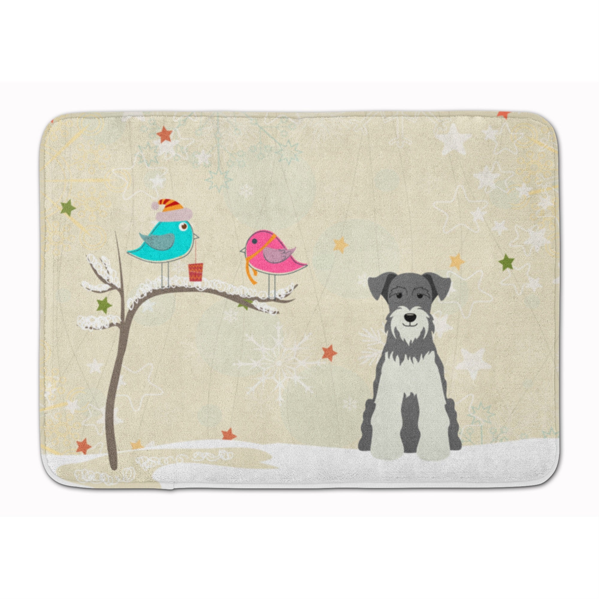 Caroline'S Treasures Christmas Presents Miniature Schanuzer Floor Mat, 19 X 27, Multicolor