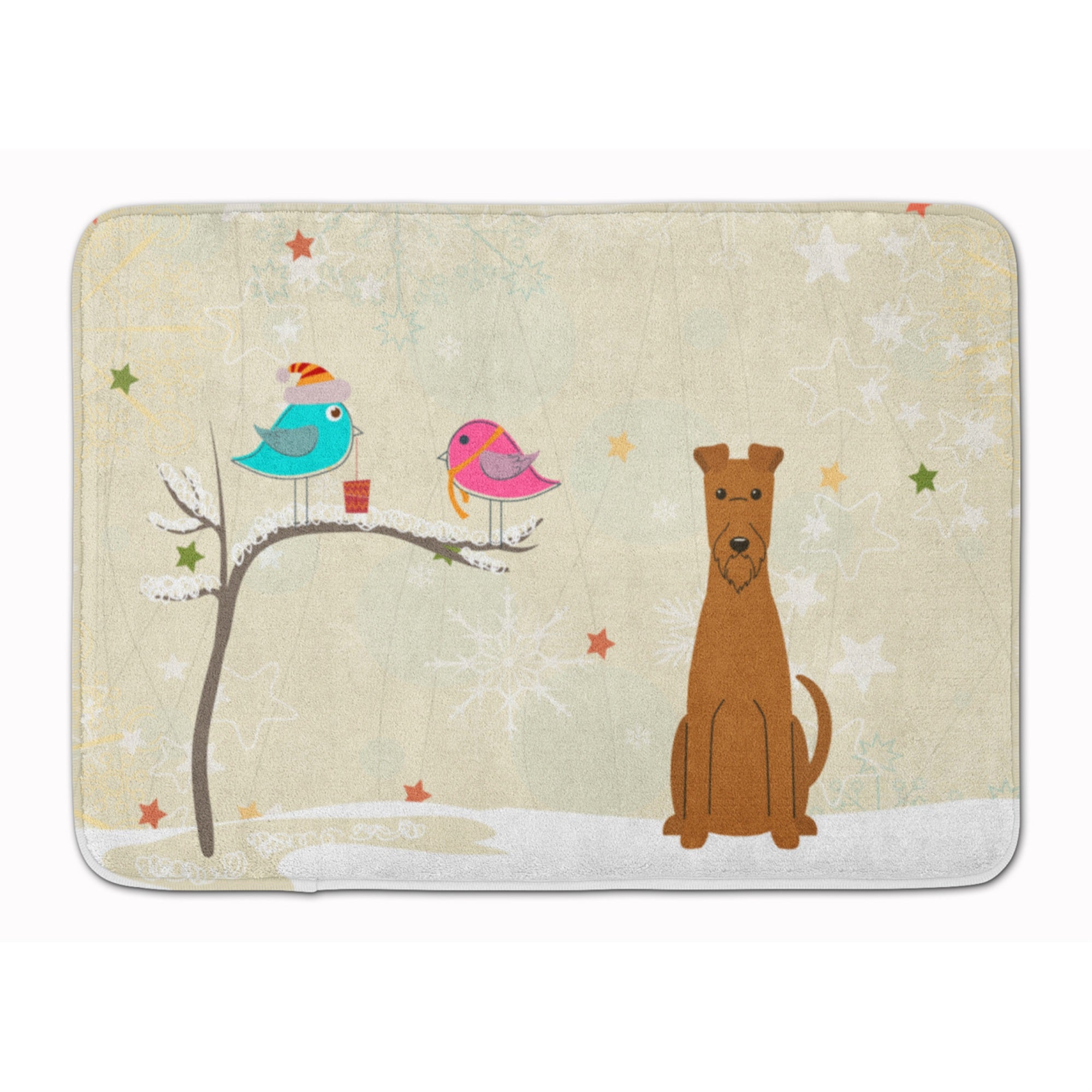 Caroline'S Treasures Christmas Presents Friend Irish Terrier Floor Mat, 19 X 27, Multicolor