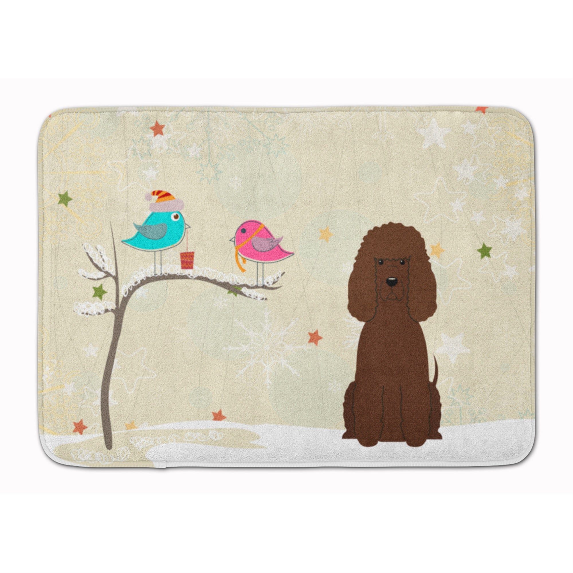 Caroline'S Treasures Christmas Presents Irish Water Spaniel Floor Mat, 19 X 27, Multicolor