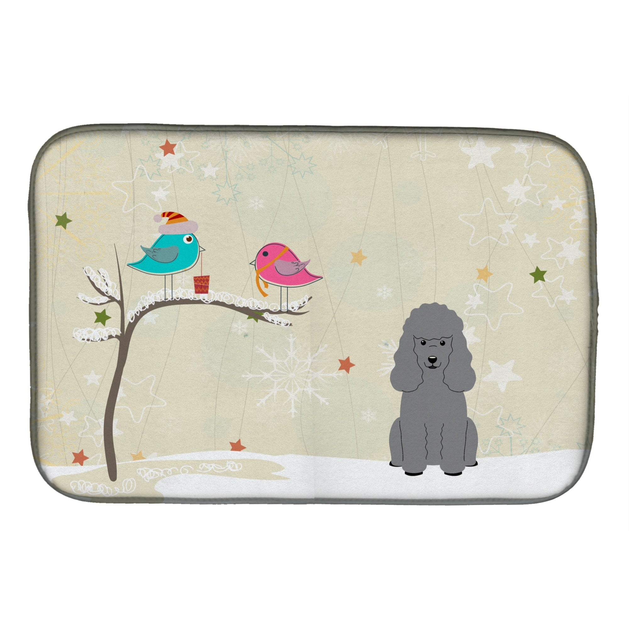 Caroline'S Treasures Bb2540Ddm Dish Drying Mat, 14 X 21, Christmas Presents