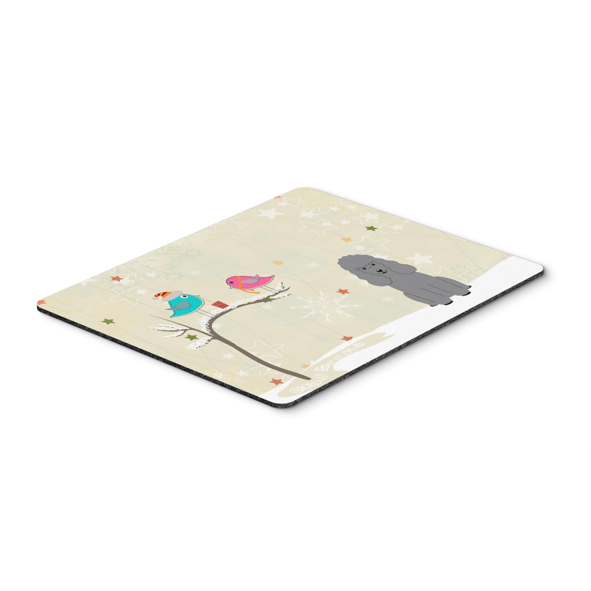 Caroline'S Treasures Christmas Presents, Poodle Silver Mouse Pad,  Multicolor, 7.75X9.25 (Bb2540Mp)