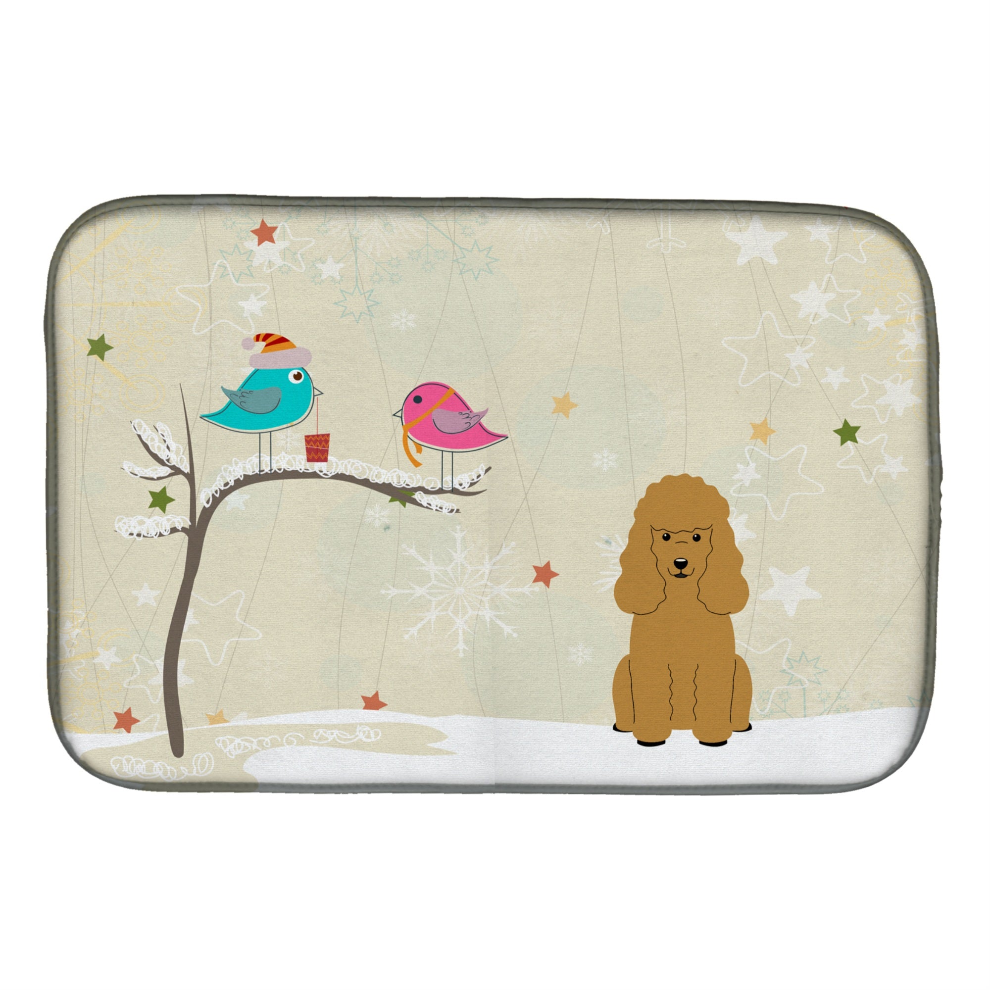 Caroline'S Treasures Bb2541Ddm Dish Drying Mat, 14 X 21, Christmas Presents