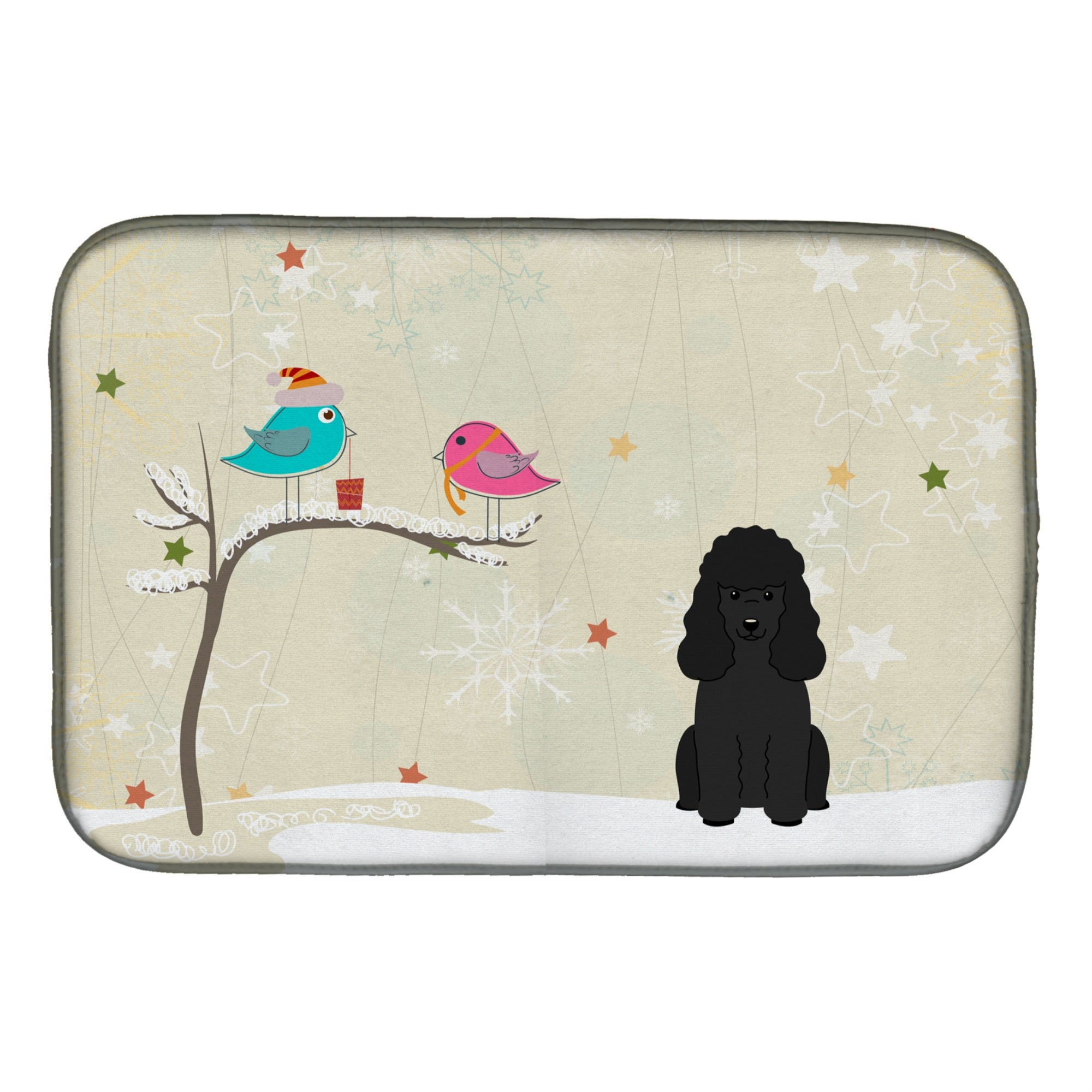 Caroline'S Treasures Bb2543Ddm Dish Drying Mat, 14 X 21, Christmas Presents