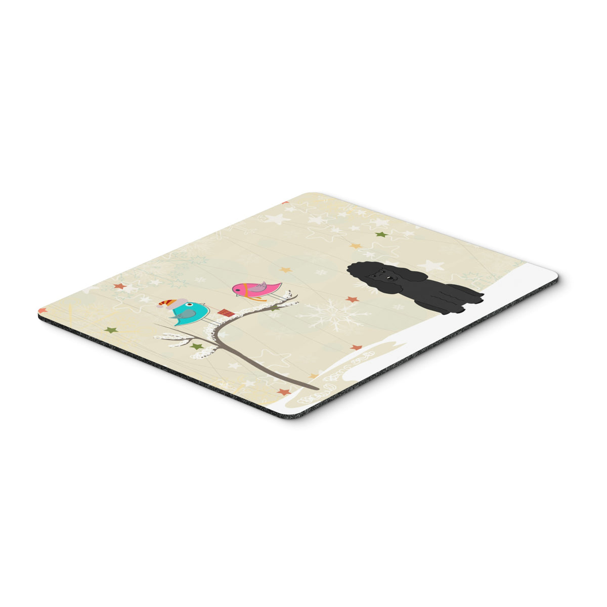 Caroline'S Treasures Christmas Presents, Poodle Black Mouse Pad,  Multicolor, 7.75X9.25 (Bb2543Mp)