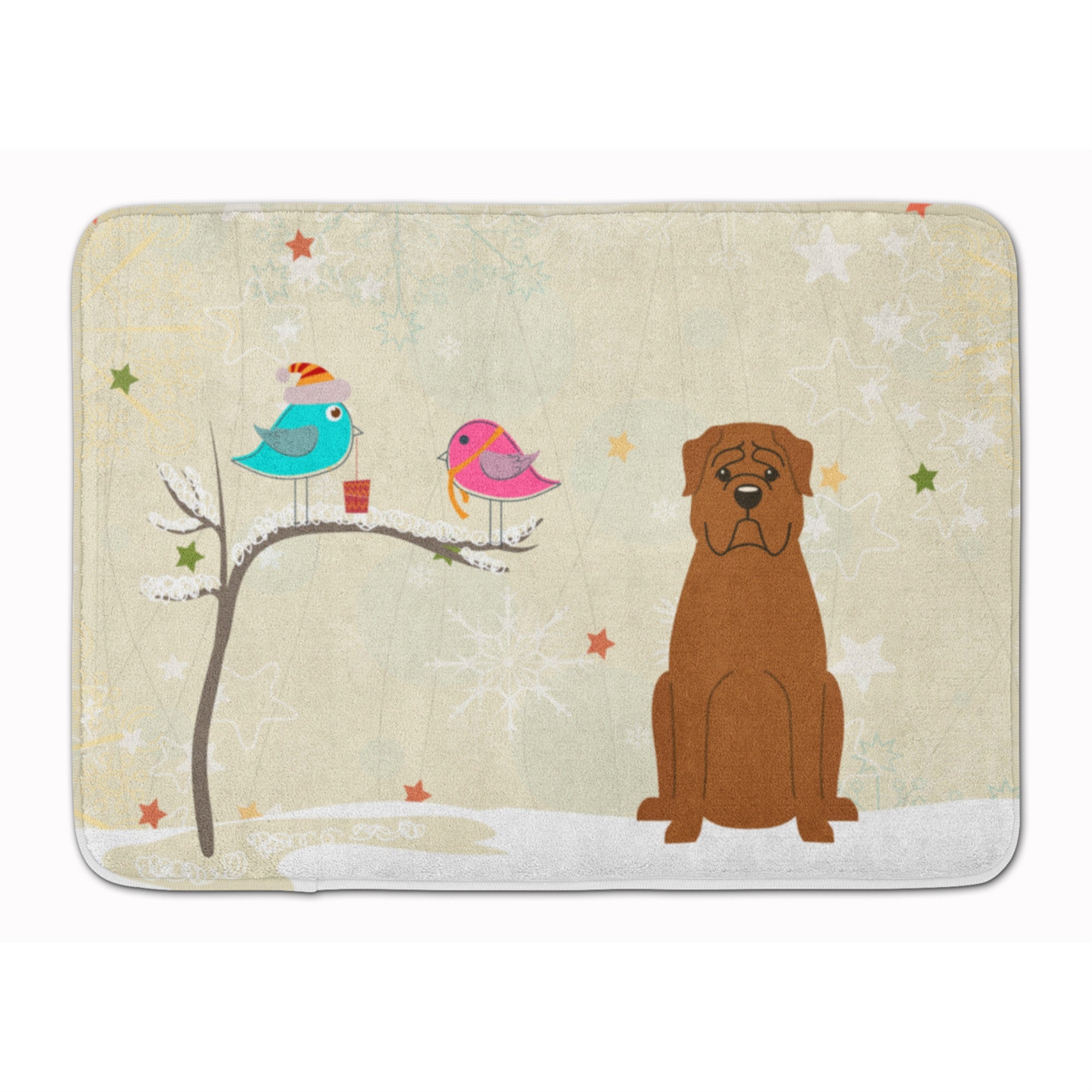 Caroline'S Treasures Christmas Presents Dogue De Bourdeaux Floor Mat, 19 X 27, Multicolor