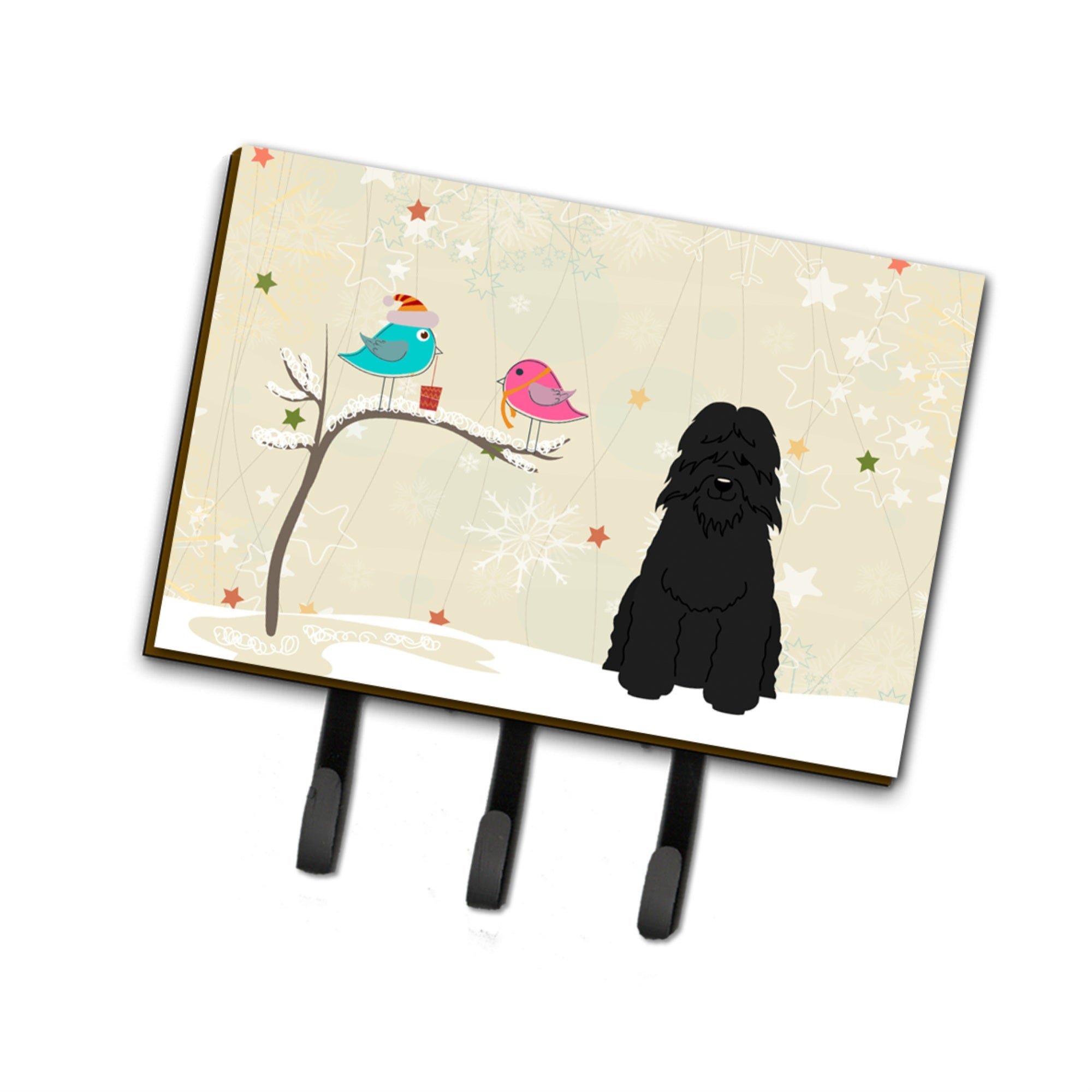 Caroline'S Treasures Christmas Presents Friends Bouvier Des Flandres Leash Or Key Holder Bb2546Th68, Triple