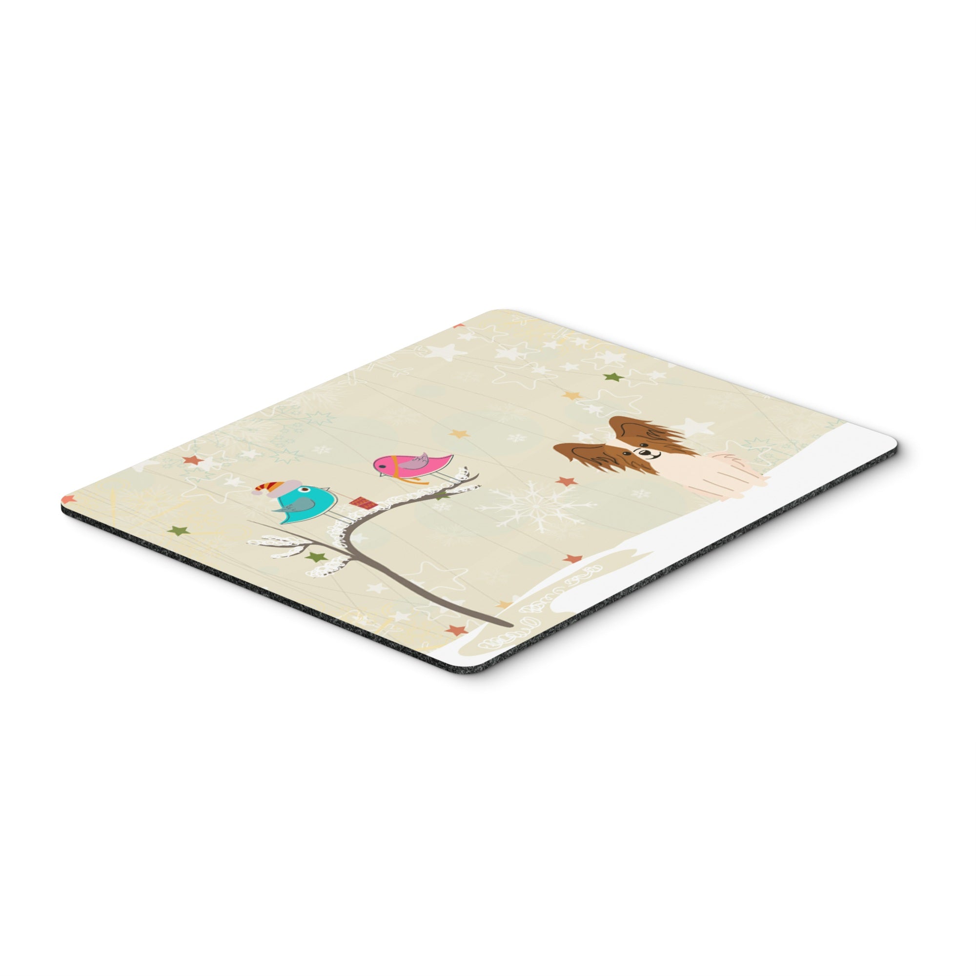 Caroline'S Treasures Christmas Presents, Papillon Red White Mouse Pad,  Multicolor, 7.75X9.25 (Bb2550Mp)
