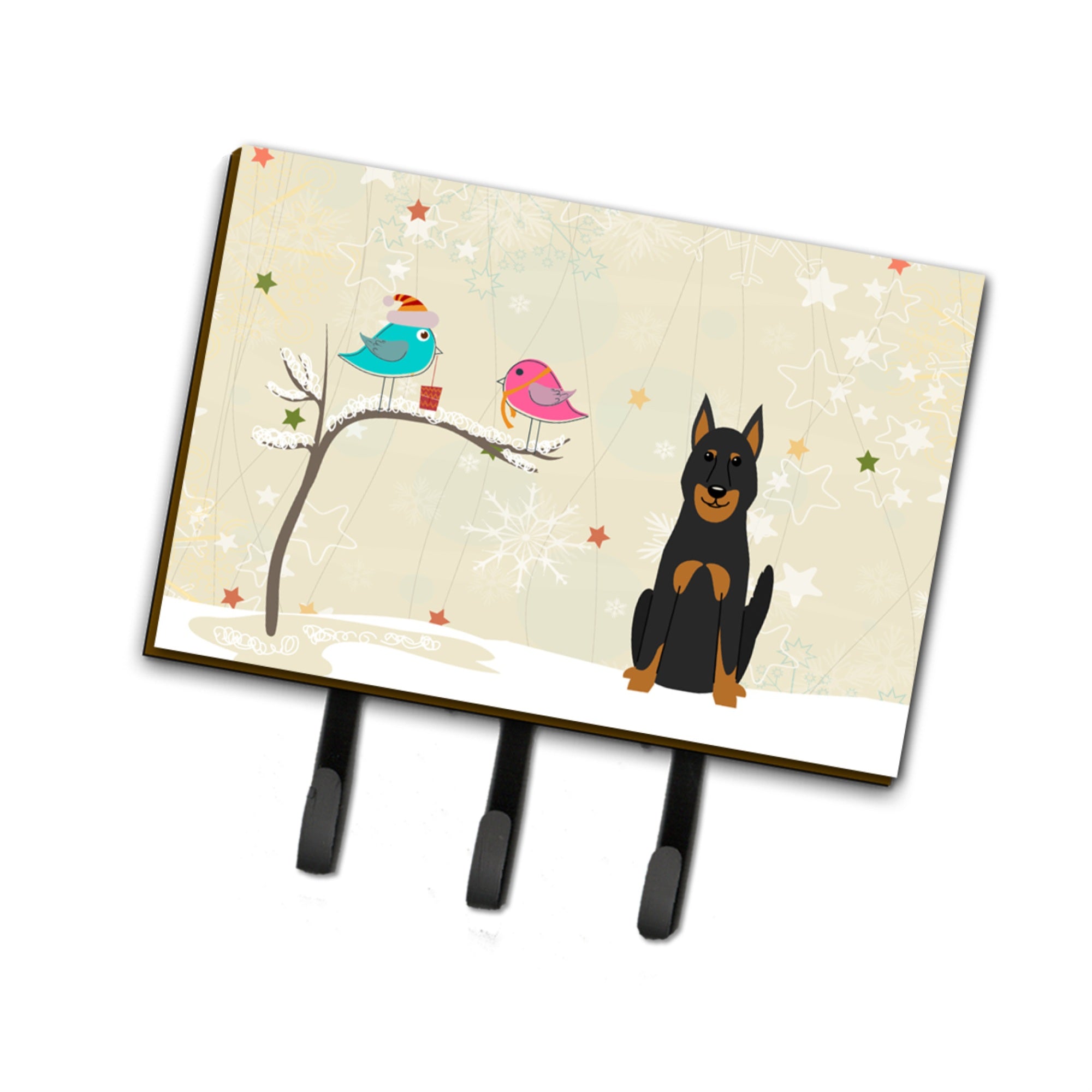 Caroline'S Treasures Christmas Presents Friends Beauce Shepherd Dog Leash Or Key Holder Bb2552Th68, Triple