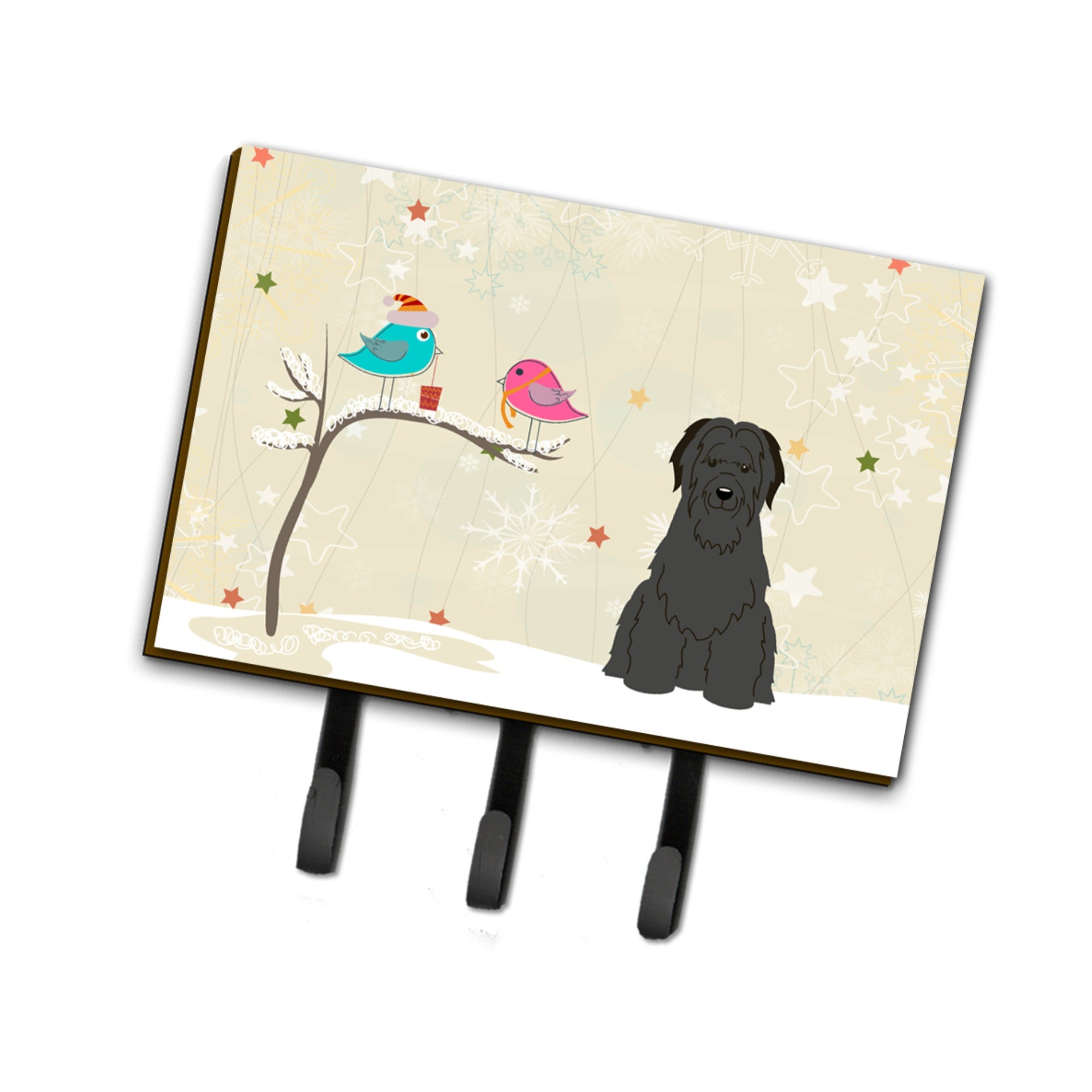 Caroline'S Treasures Christmas Presents Friends Briard Black Leash Or Key Holder Bb2553Th68, Triple