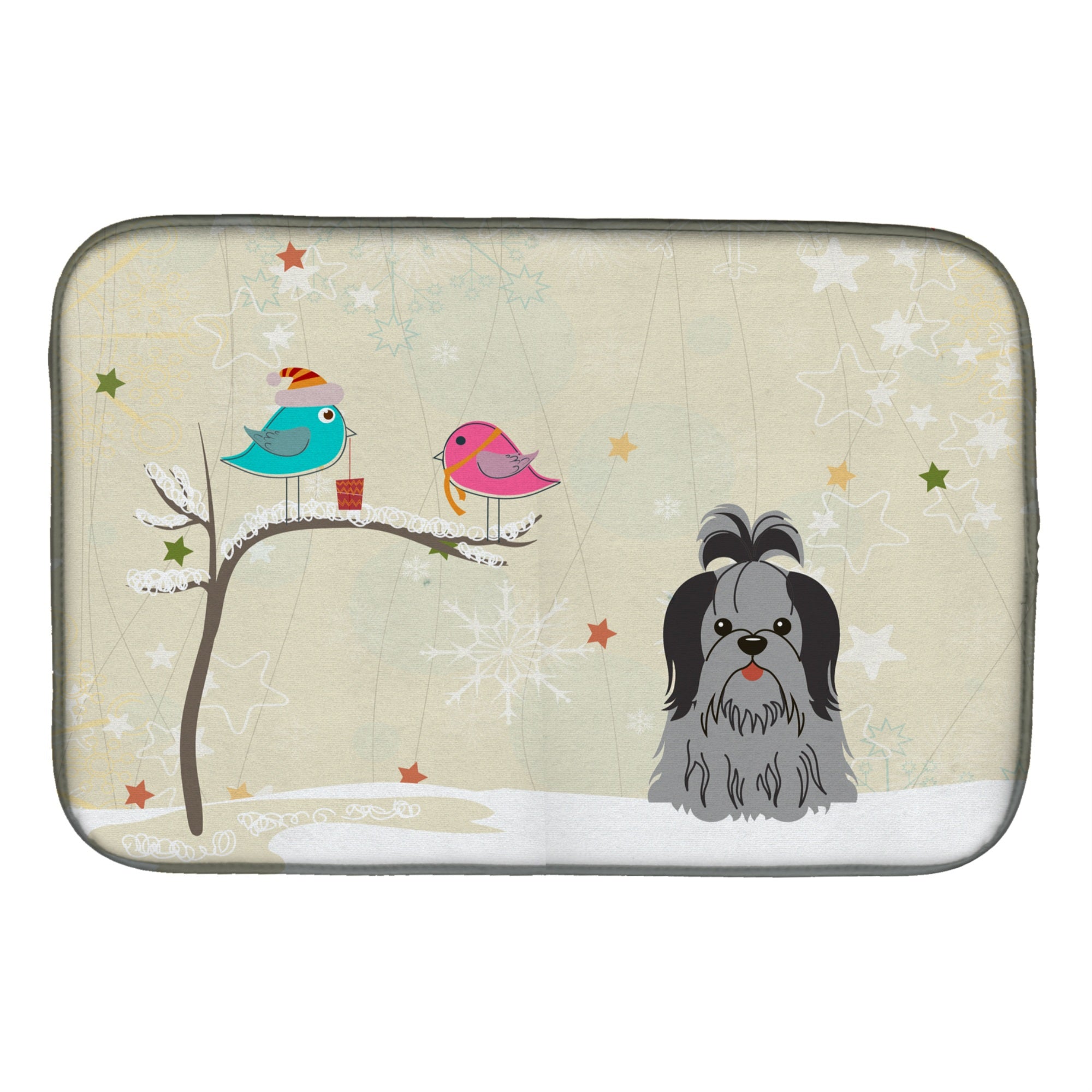 Caroline'S Treasures Bb2561Ddm Dish Drying Mat, 14 X 21, Christmas Presents