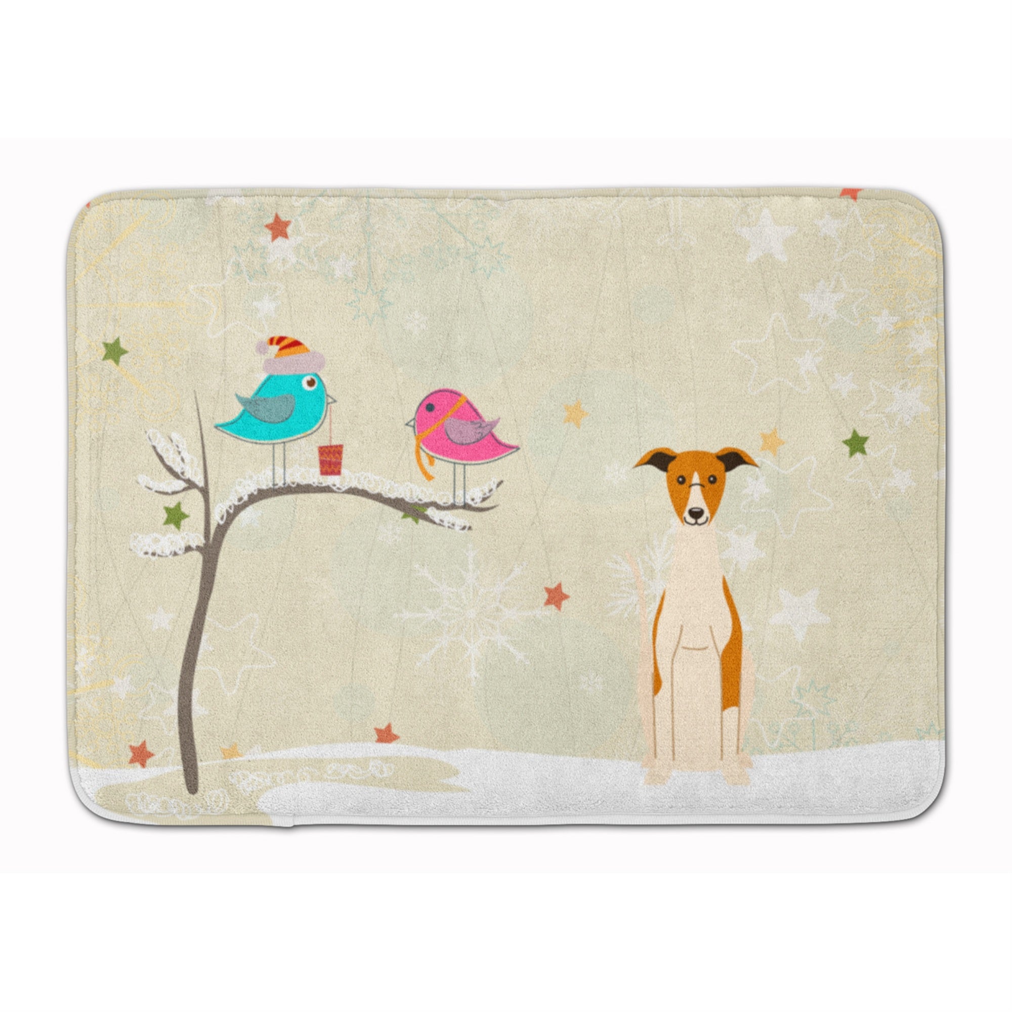 Caroline'S Treasures Christmas Presents Friends Whippet Floor Mat, 19 X 27, Multicolor