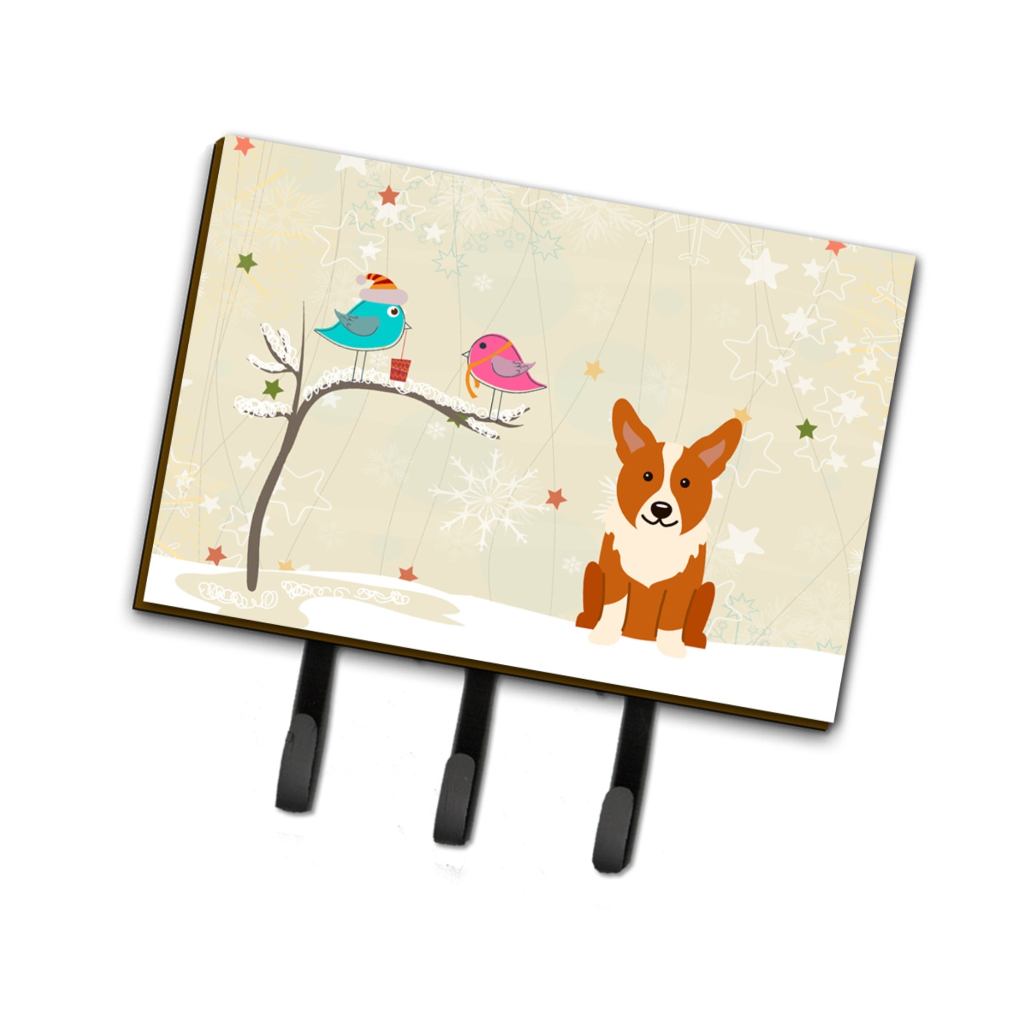 Caroline'S Treasures Christmas Presents Friends Corgi Leash Or Key Holder Bb2572Th68, Triple